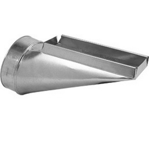 GRAY METAL SOUTH 112S End Stack Boot 10×3-1/4×6″ HVAC Duct Connection