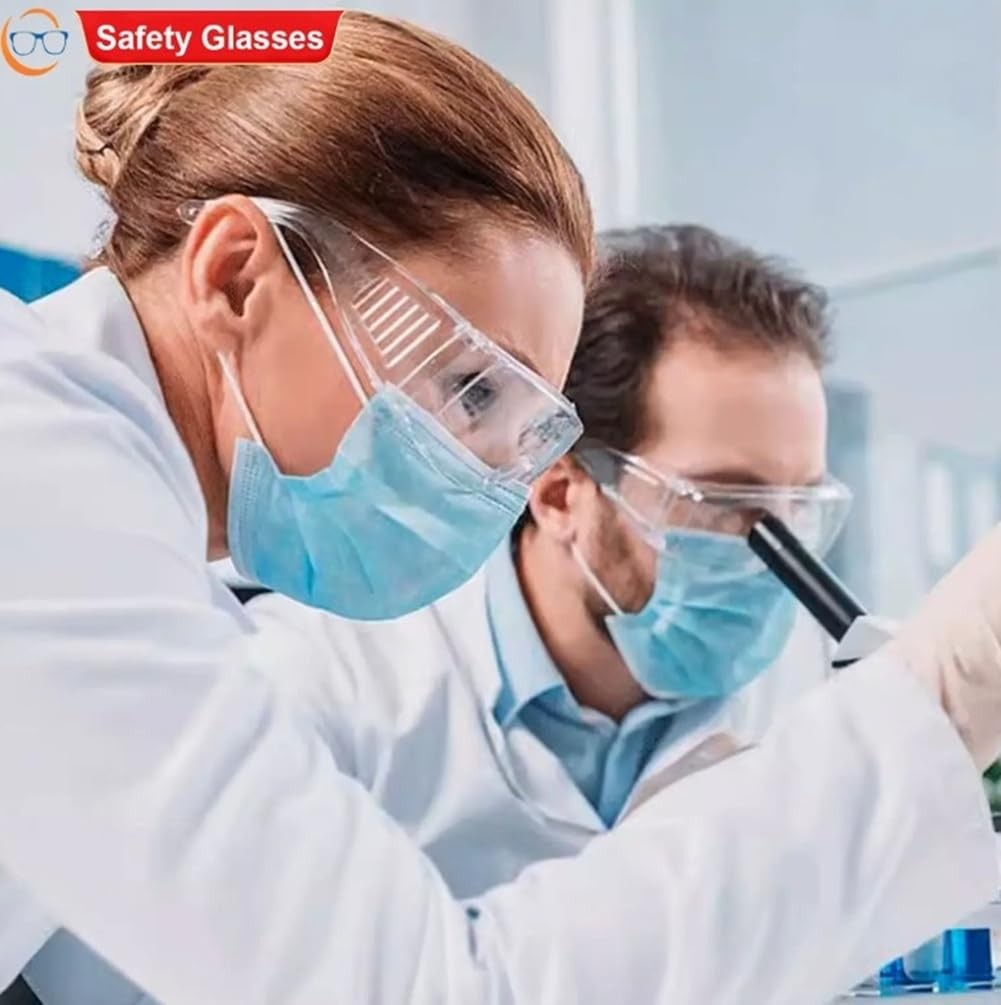 Euxor Eye Safety Goggles 2 Pack â€“ Anti-Fog, Shatterproof & Large, Clear