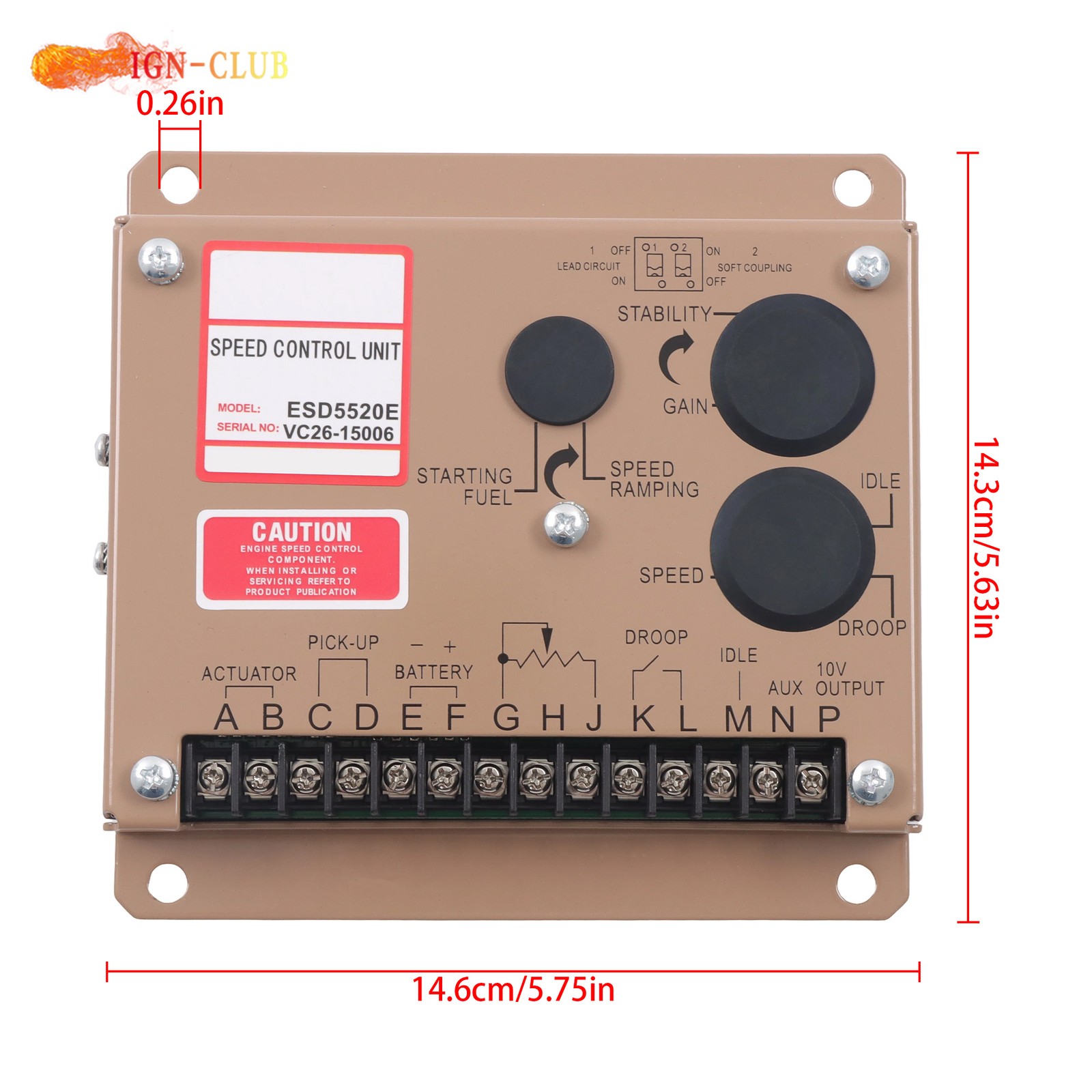 ESD5520E Electronic Governor Speed Controller for Generator System