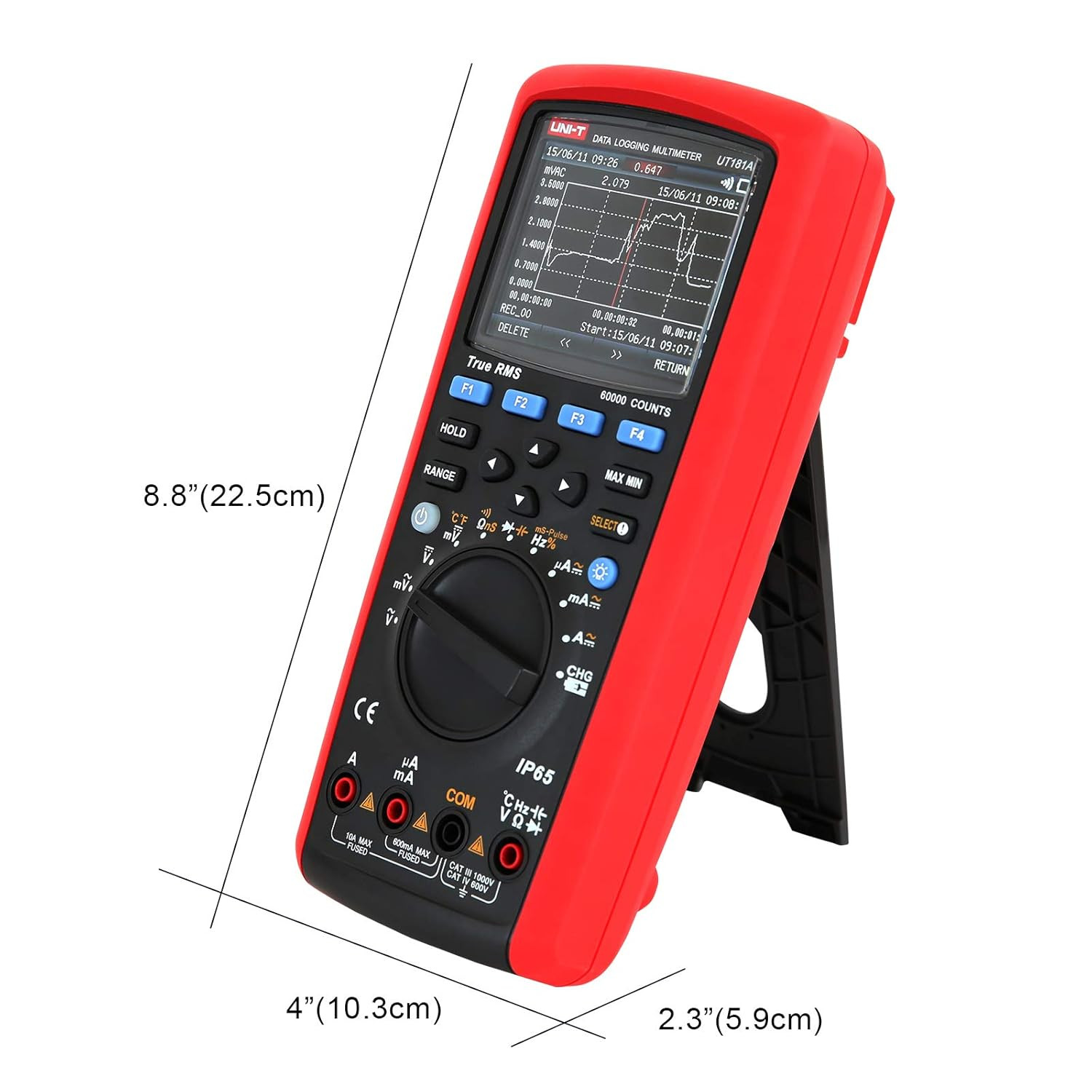 True RMS Data Logging Multimeter UT181A with Dual Temperature Measurement Low Pa