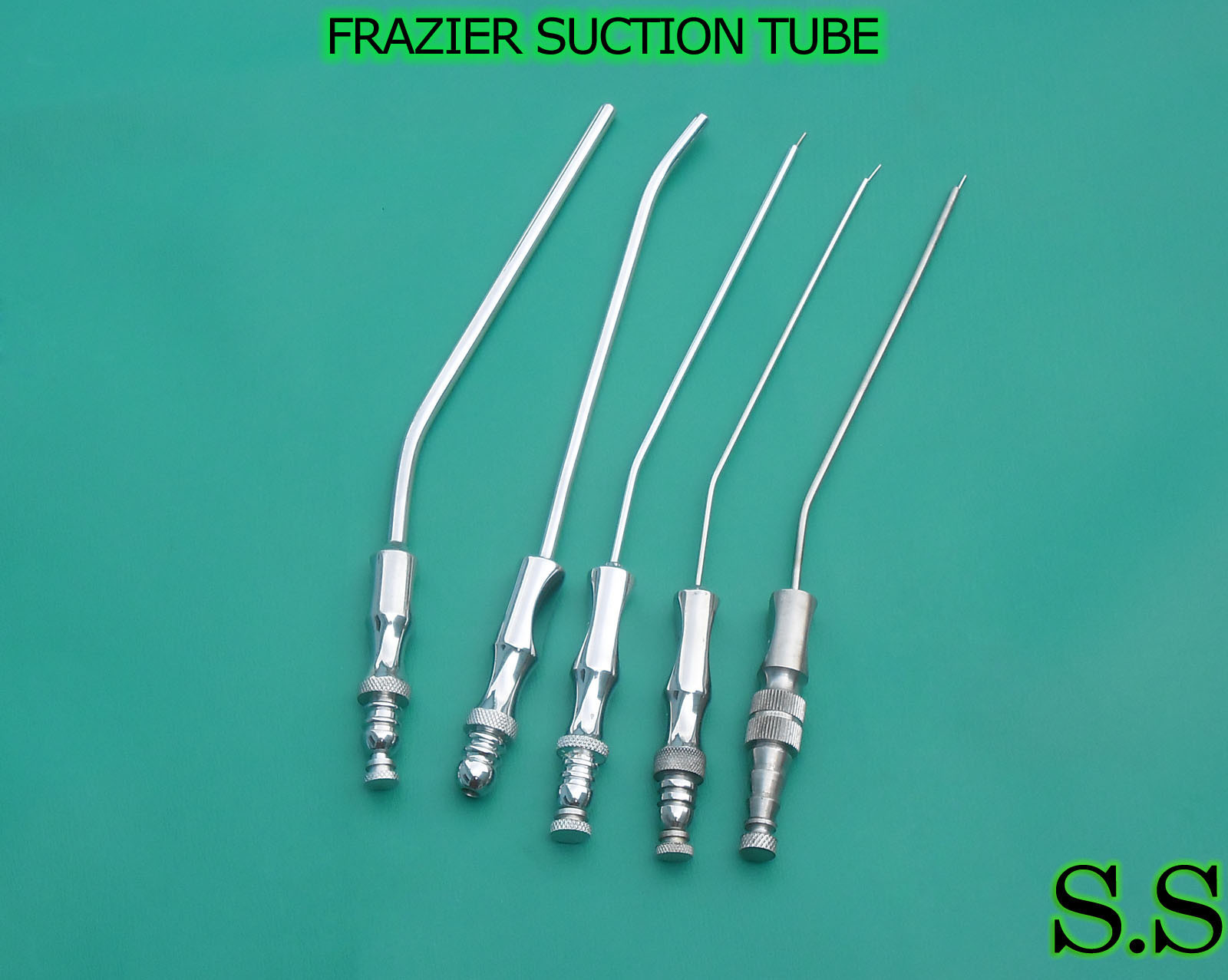 12 FRAZIER Suction Tube Dental Surgical ENT Instruments