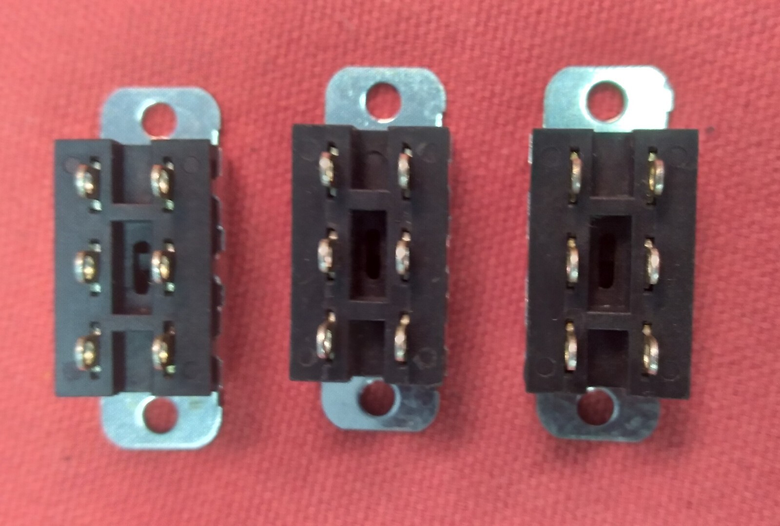 3 – NOS Switchcraft AC Voltage DPDT Slide Switches 115V / 230V – Never Installed