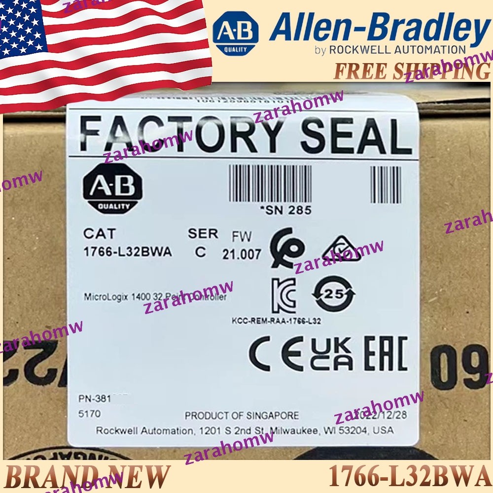 New Factory Sealed 1766-L32BWA/C MicroLogix 32Point Controller 1766L32BWA serC