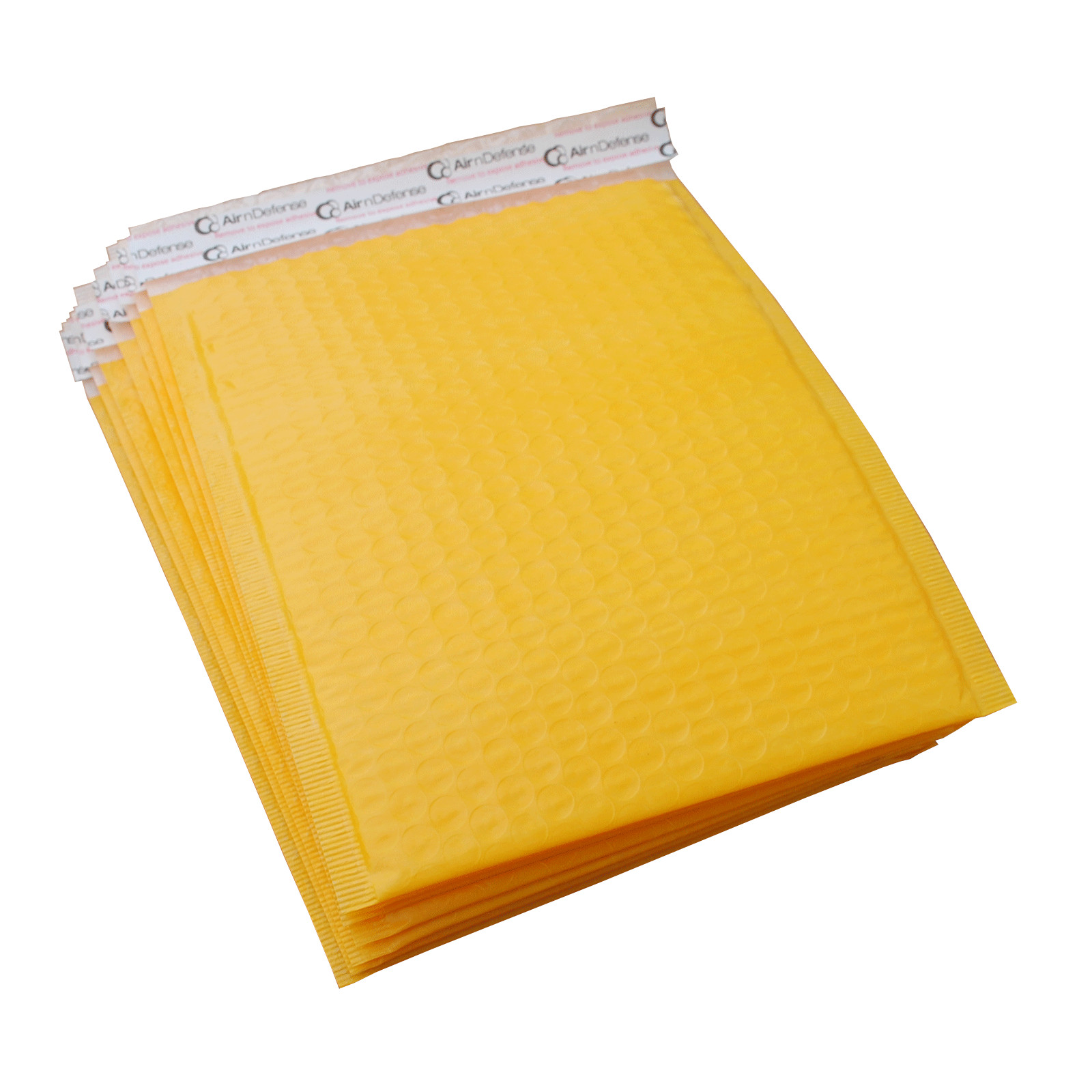AirnDefense 400 #2 8.5X12″ Yellow Poly Bubble Mailers Shipping Padded Envelope