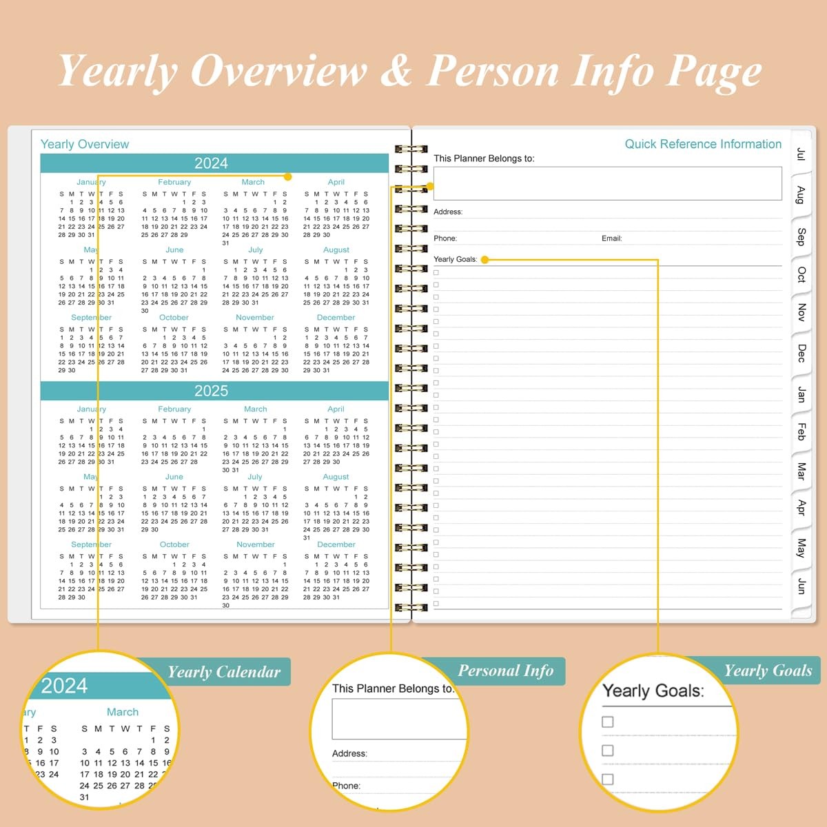 2025-2026 Monthly Planner – 18 Monthly Calendar, October 2025 – December 2026…
