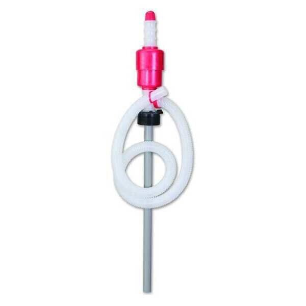 Hand Siphon Drum Barrel Pump 15 30 55 Gal Polyethylene Suction Manual Squeeze