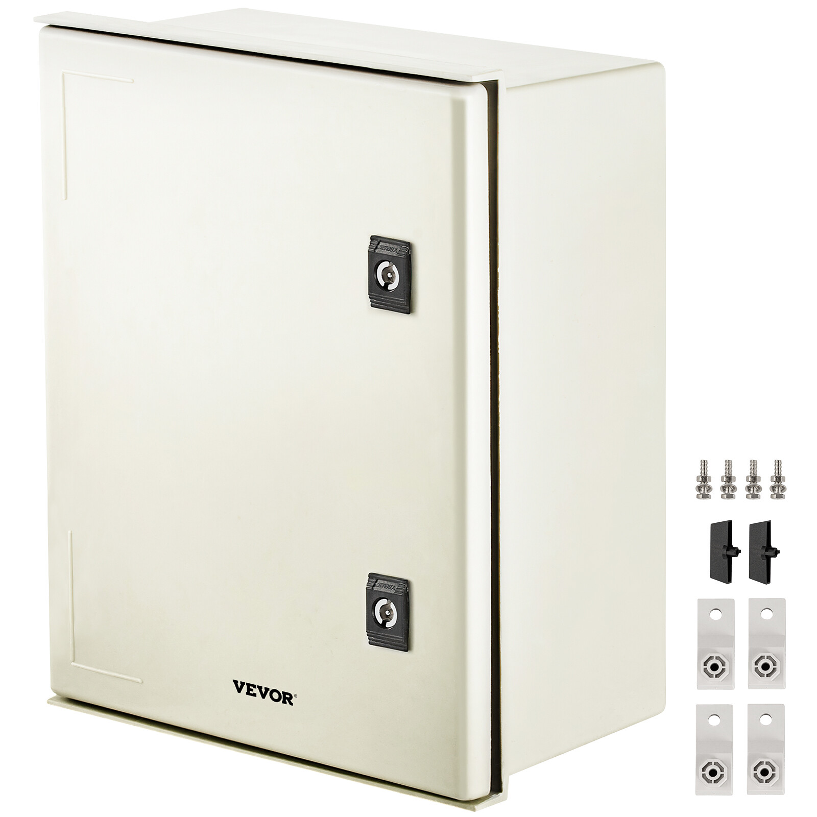 VEVOR 16x12x8″ Fiberglass Electrical Enclosure IP65 Wall Mount Junction Box