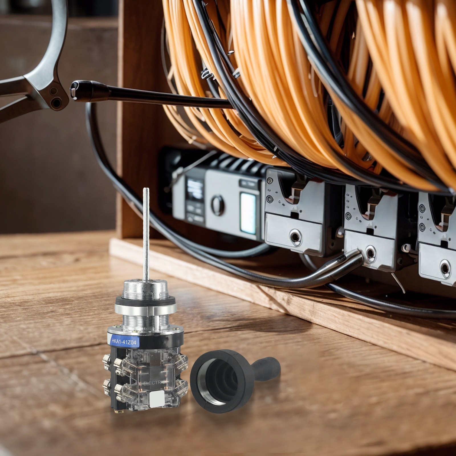 Joystick Switch with Water Oil Dust Resistant Cover for Industrial Use