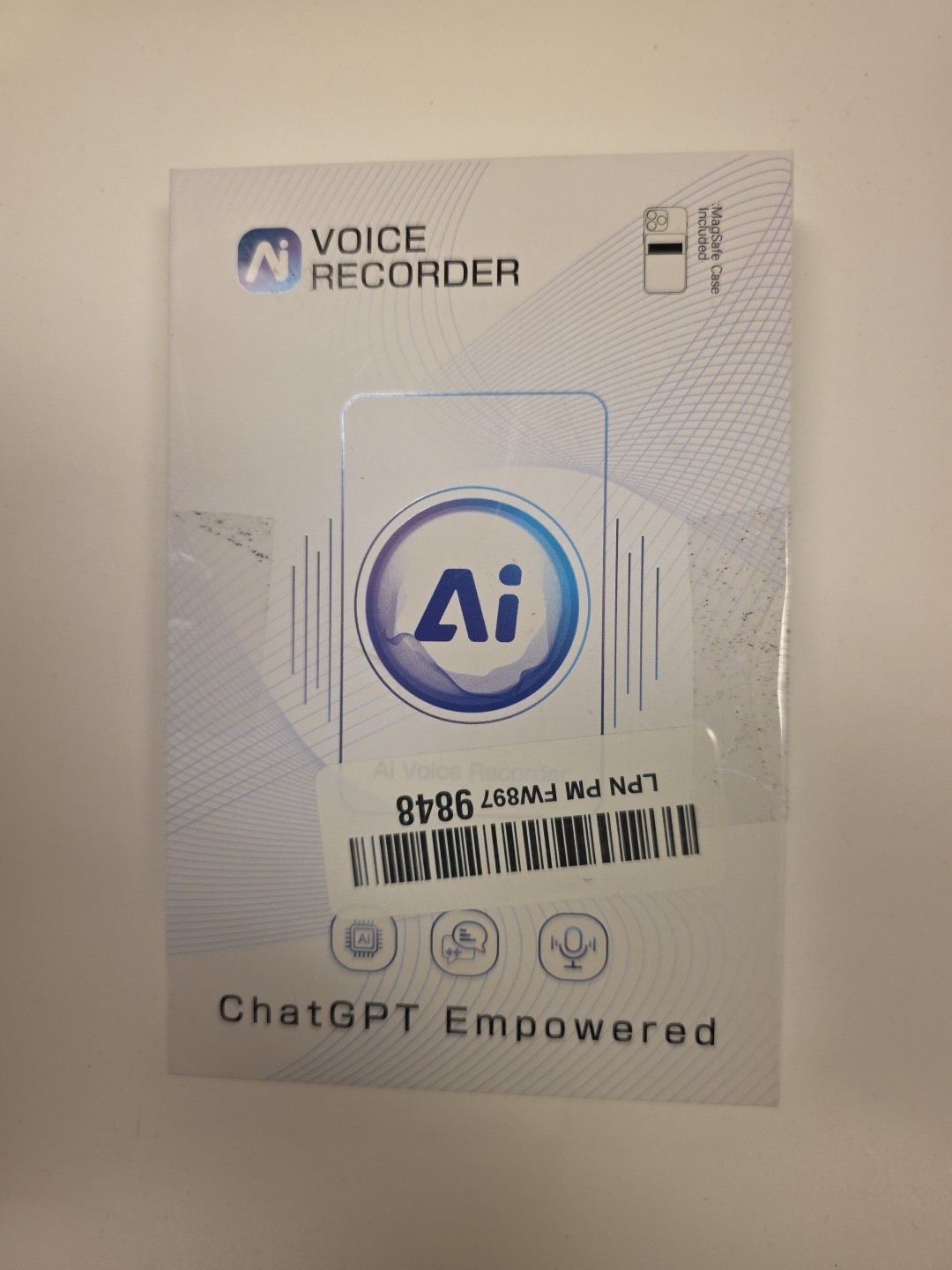 AI Voice Recorder – ChatGPT Empowered – Smart Audio Transcription Device – New