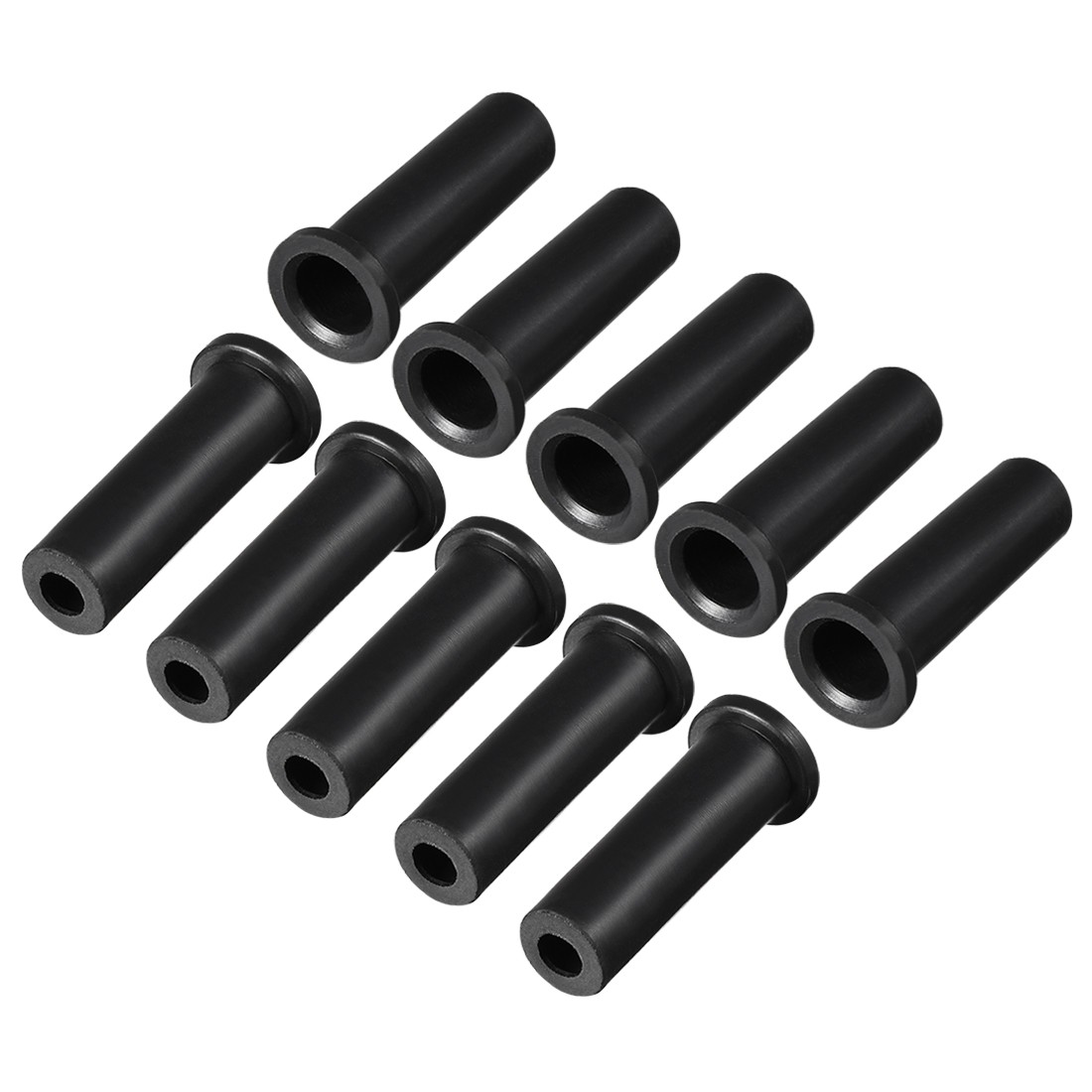 10 Pack 10-6mm PVC Strain Relief Cord Boot Protector 39mm for Power Tool Black