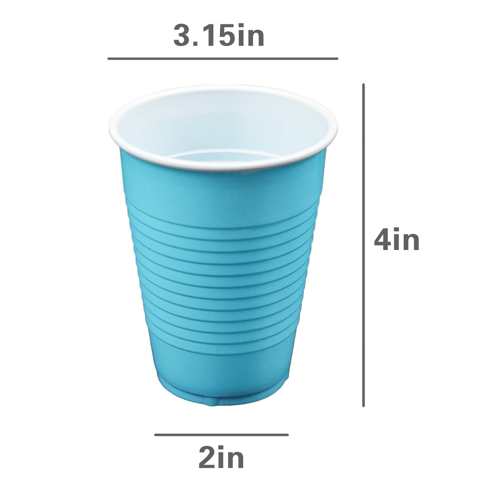 100 Pack Disposable Plastic Cups 12 oz Drinking Cups BPA Free For All Occasions