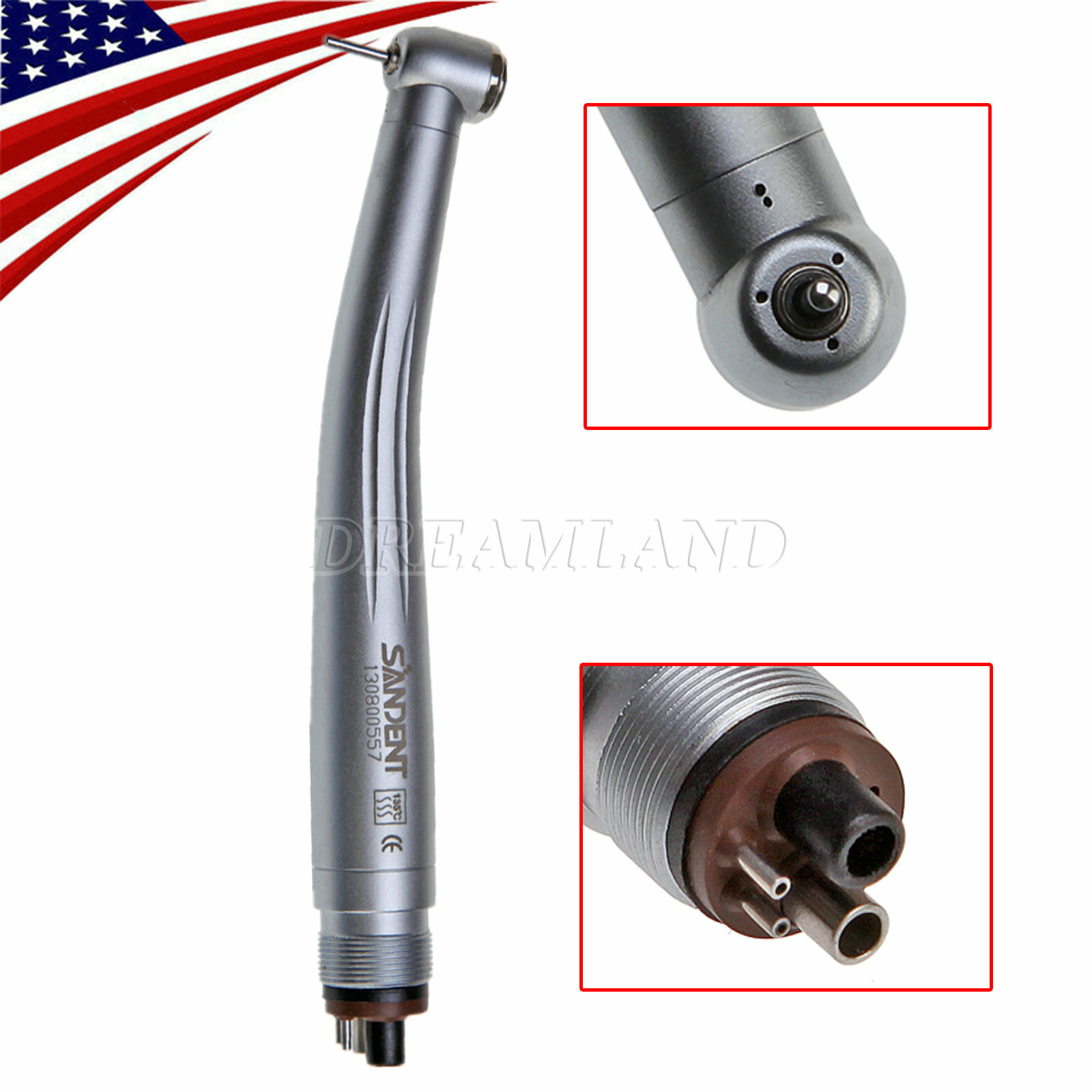Dental High Speed /Fiber Optic LED E-generator Handpiece 4/2 Hole NSK Style