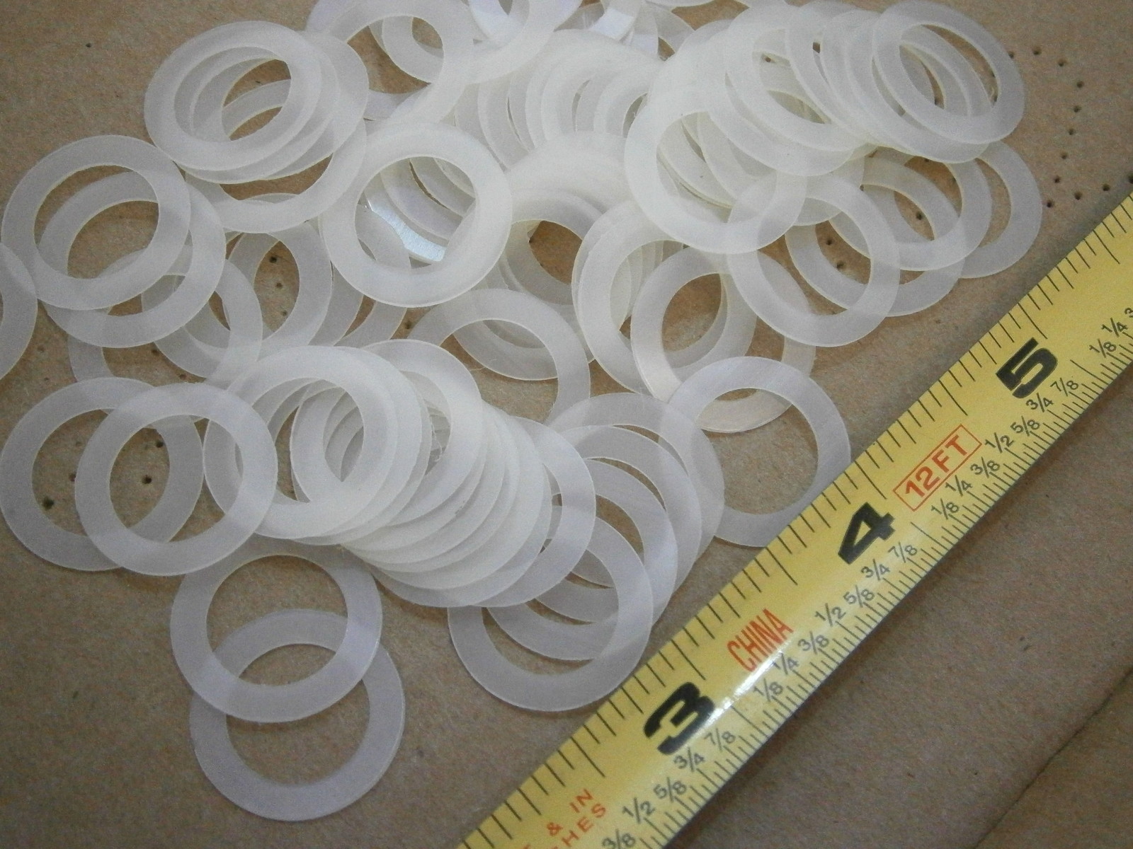 Seastrom 5610-166-20 Flat Washer Nylon .5″ ID .75″ OD .02″thick lot of 75 #1941