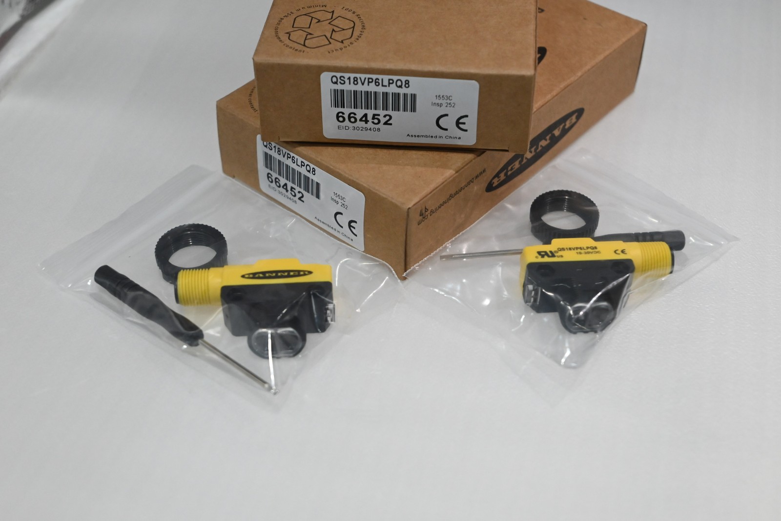 Banner QS18VP6LPQ8 New Photoelectric Sensor Diffuse 10-30VDC M12 4-Pin Free Ship