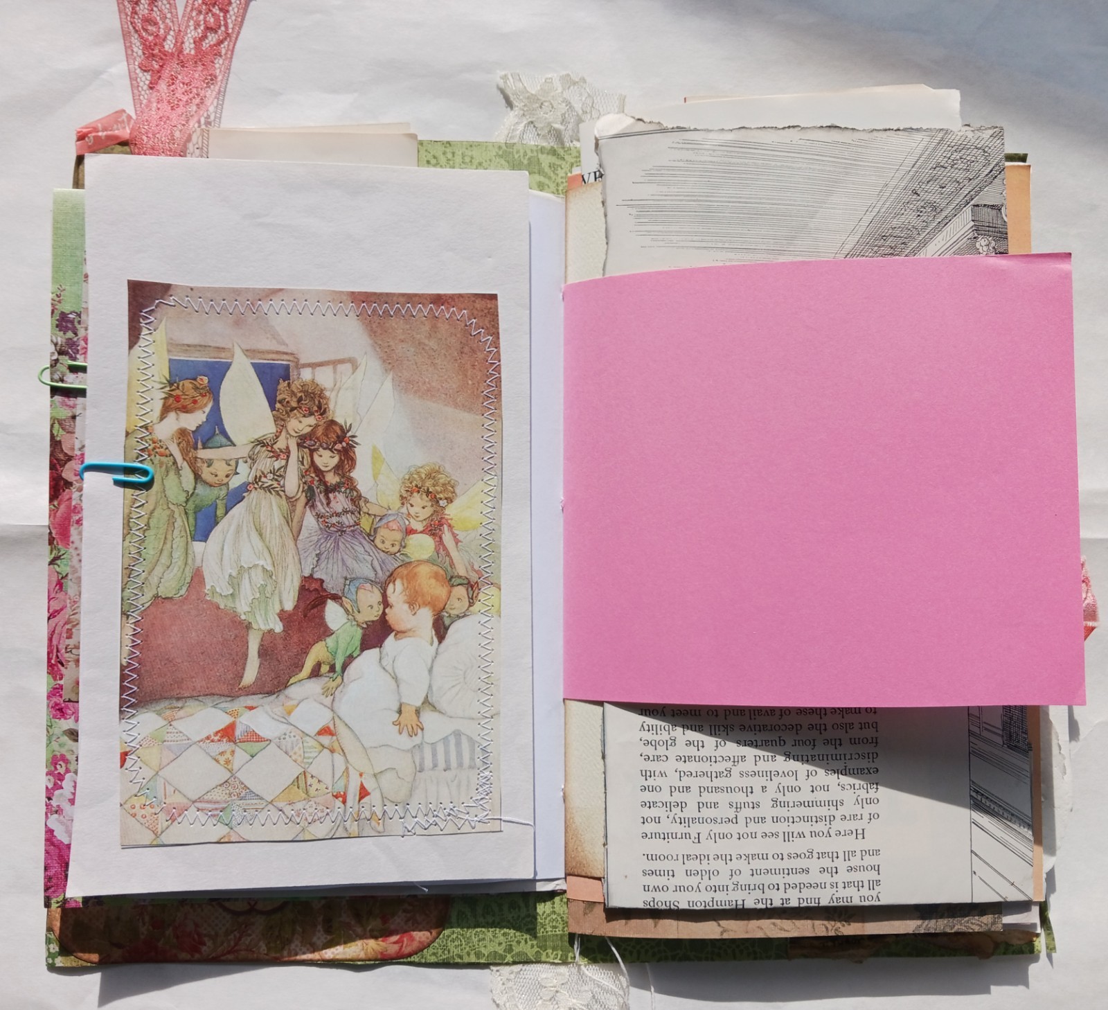 Vintage Style Junk Journal Handmade 86 Pages Women Mother Journal