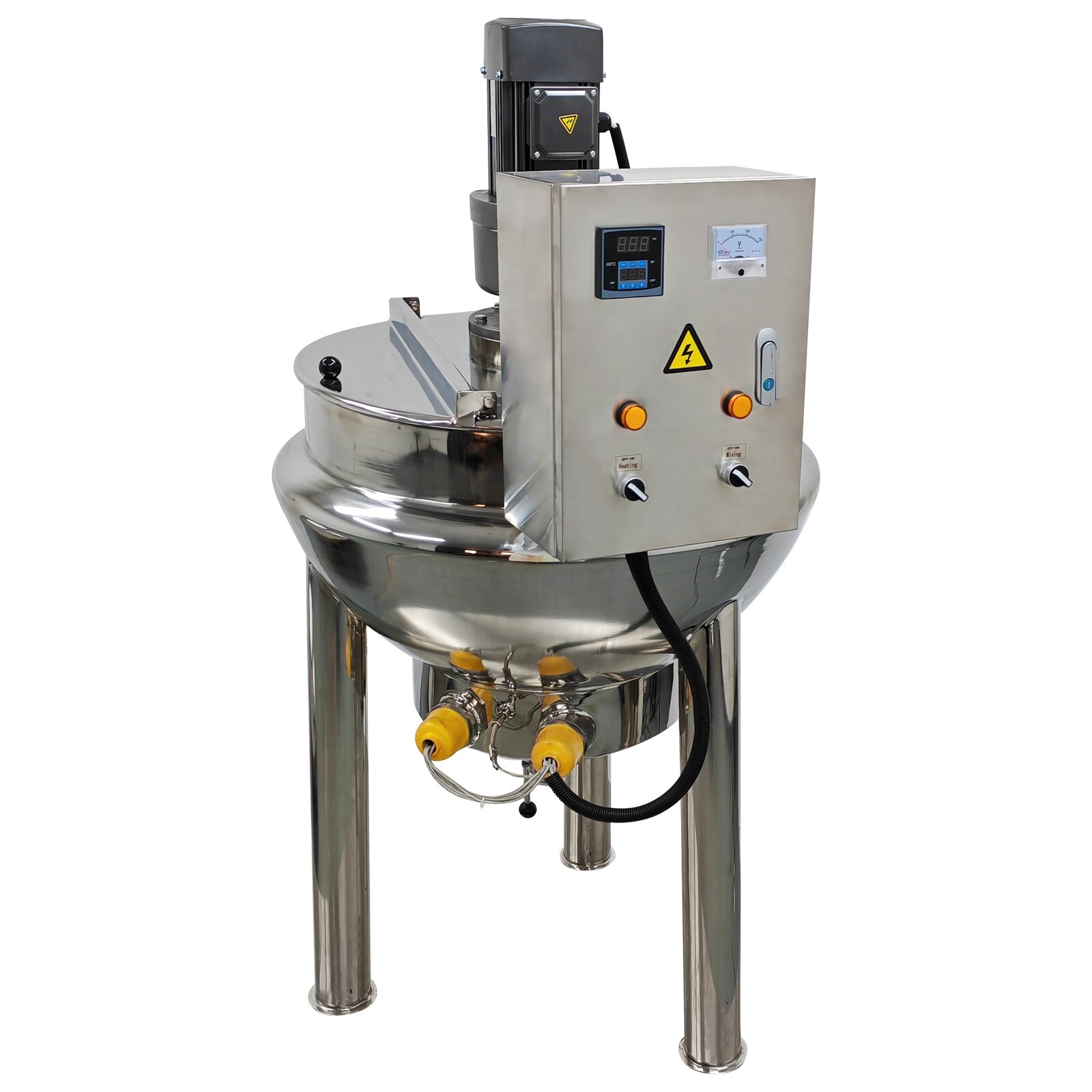220V Jacketed Kettel Commercial Sandwich Pot Scraper100L 26.5Gal 27.6*18.1in Pot