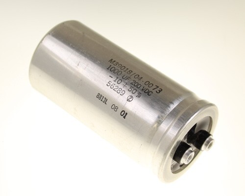 M39018/04-0073 SPRAGUE CAPACITOR 1,000UF 200V ALUMINUM ELECTROLYTIC LARGE CAN CO