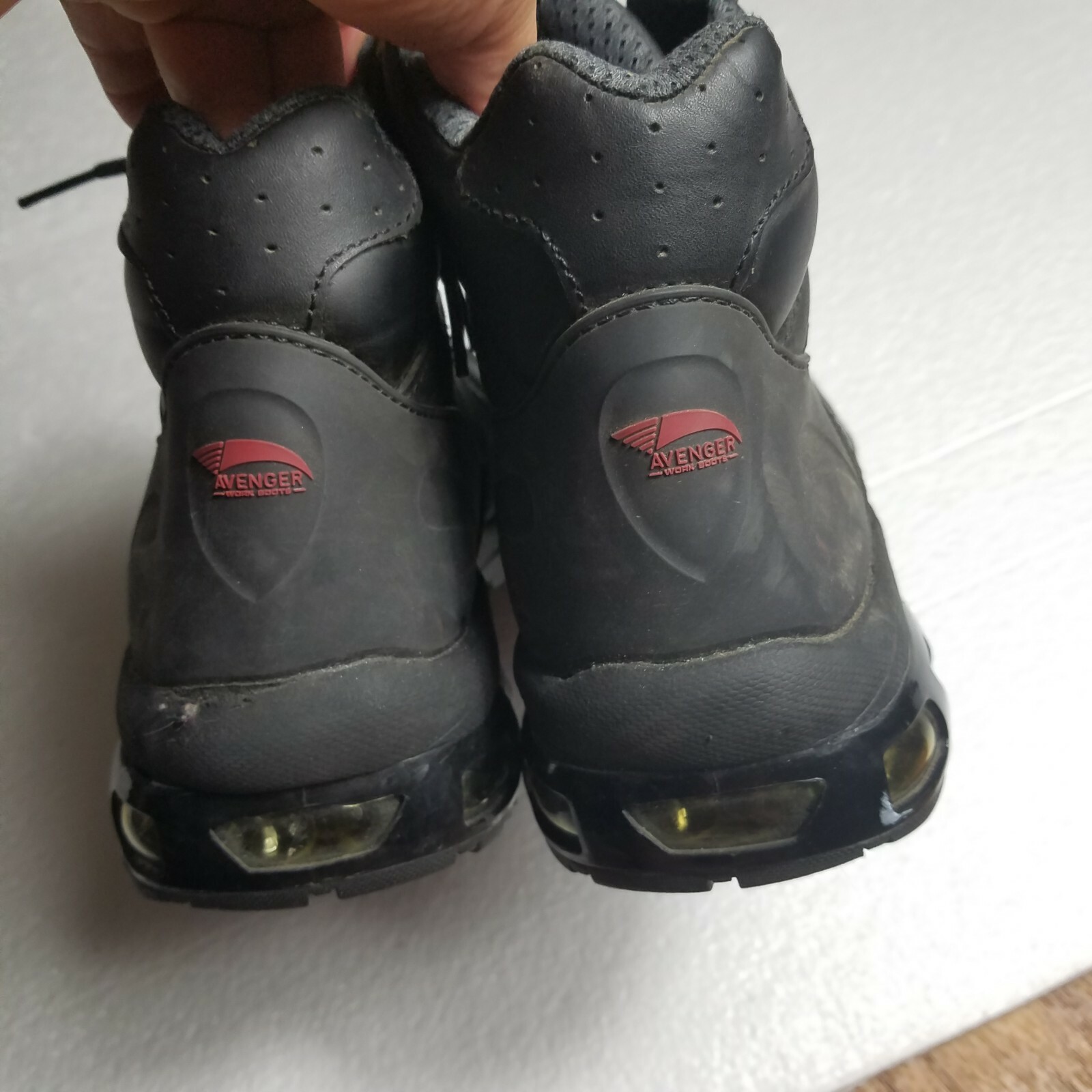 Avenger Safety Footwear A7248-W Work Boots Black,Composite,Pr