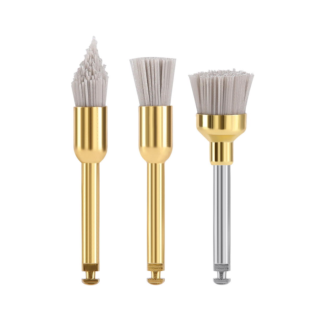 Dental Latch Type RA Polishing Brush Flat/Sharp/Bowl for Contra Angle Handpiece