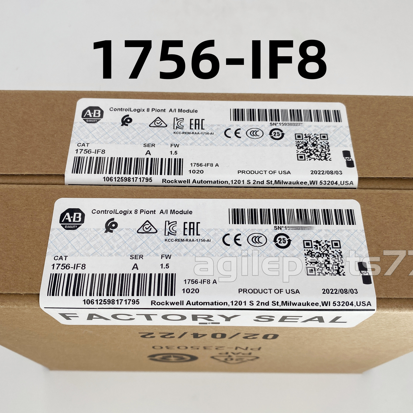 Allen Bradley 1756-IF8 AB ControlLogix Point A/I Module 1756IF8 New US Stock