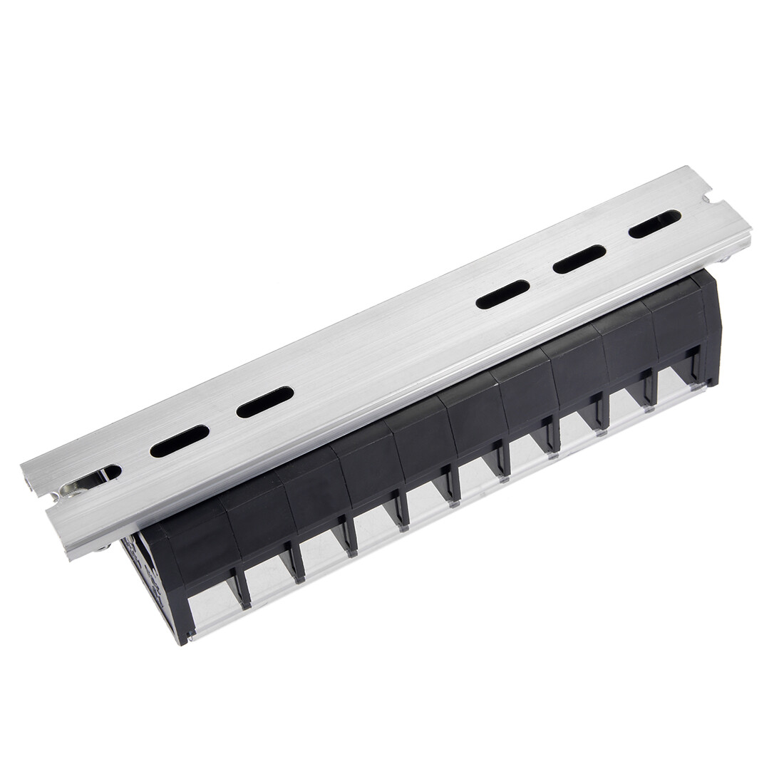 Barrier Terminal Strip Block 660V 30A Dual Rows 10P DIN Rail Base Connector