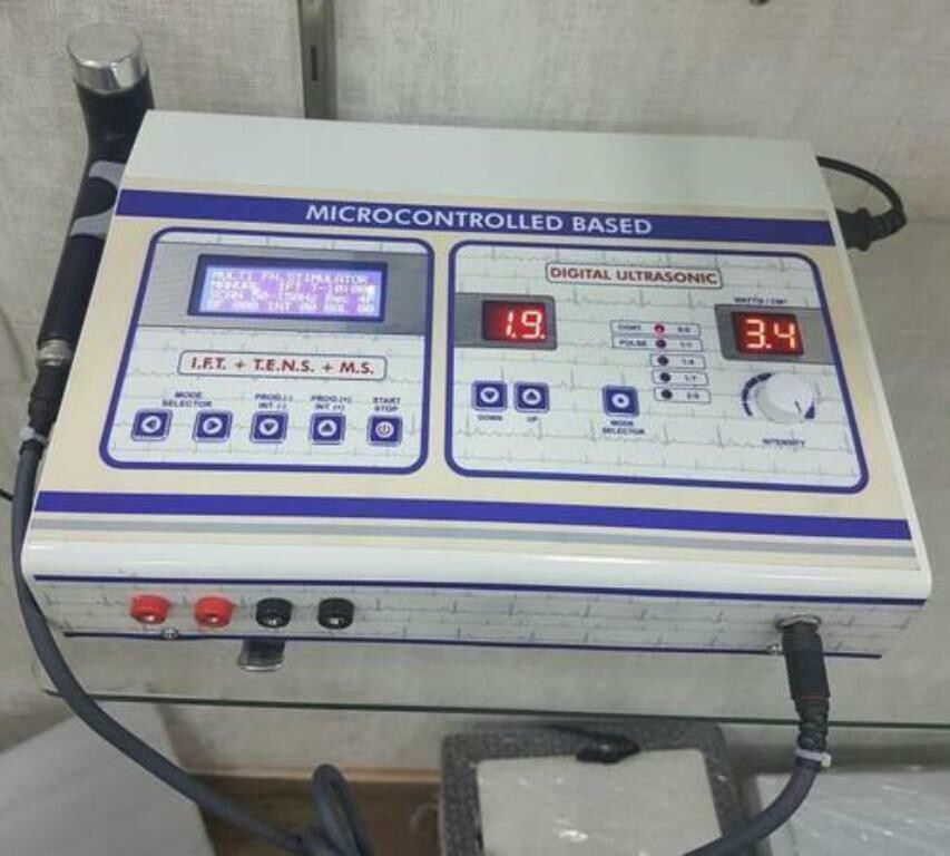 4 IN 1 COMBINATION (IFT+TENS+MS+US) Machine Ultrasonic PHYSIOTHERAPY MACHINE