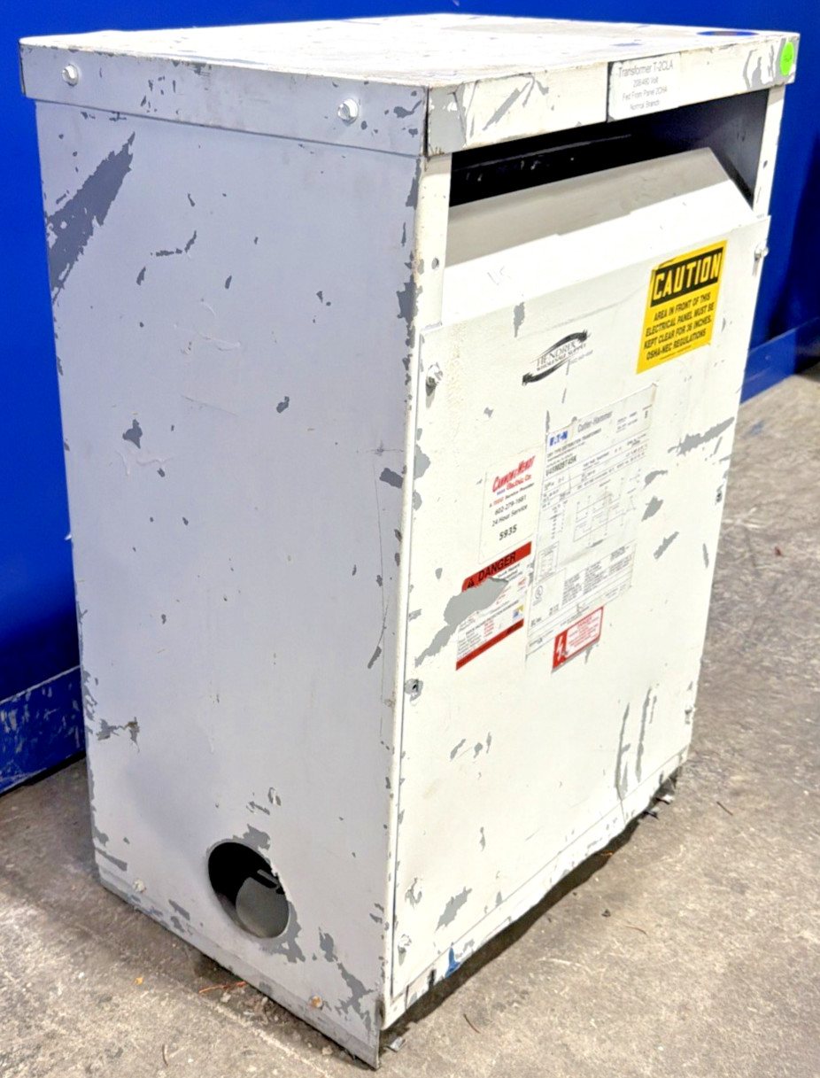 Eaton 45kVA 480V Transformer 3PH 60HZ 208Y/120V V48M28T45K 🟦