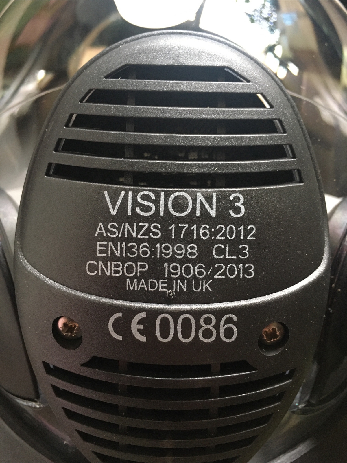 Scott Safety Vision 3 LQF Panoramic Gas Mask Respirator Size M/L EN136 CLASS 3
