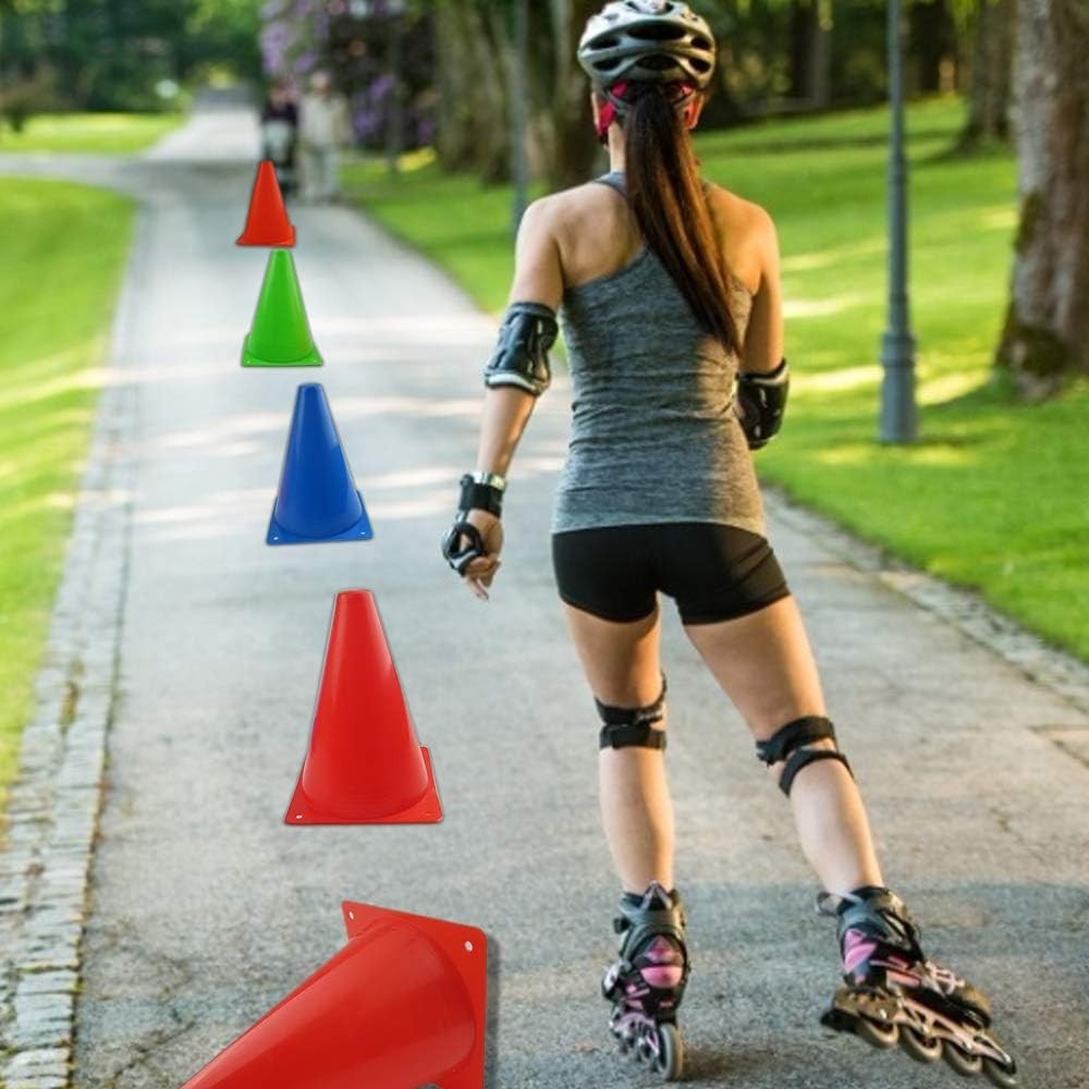 Ergonomic 7″ Training Cones – Lightweight & Stackable for All Sports Activities