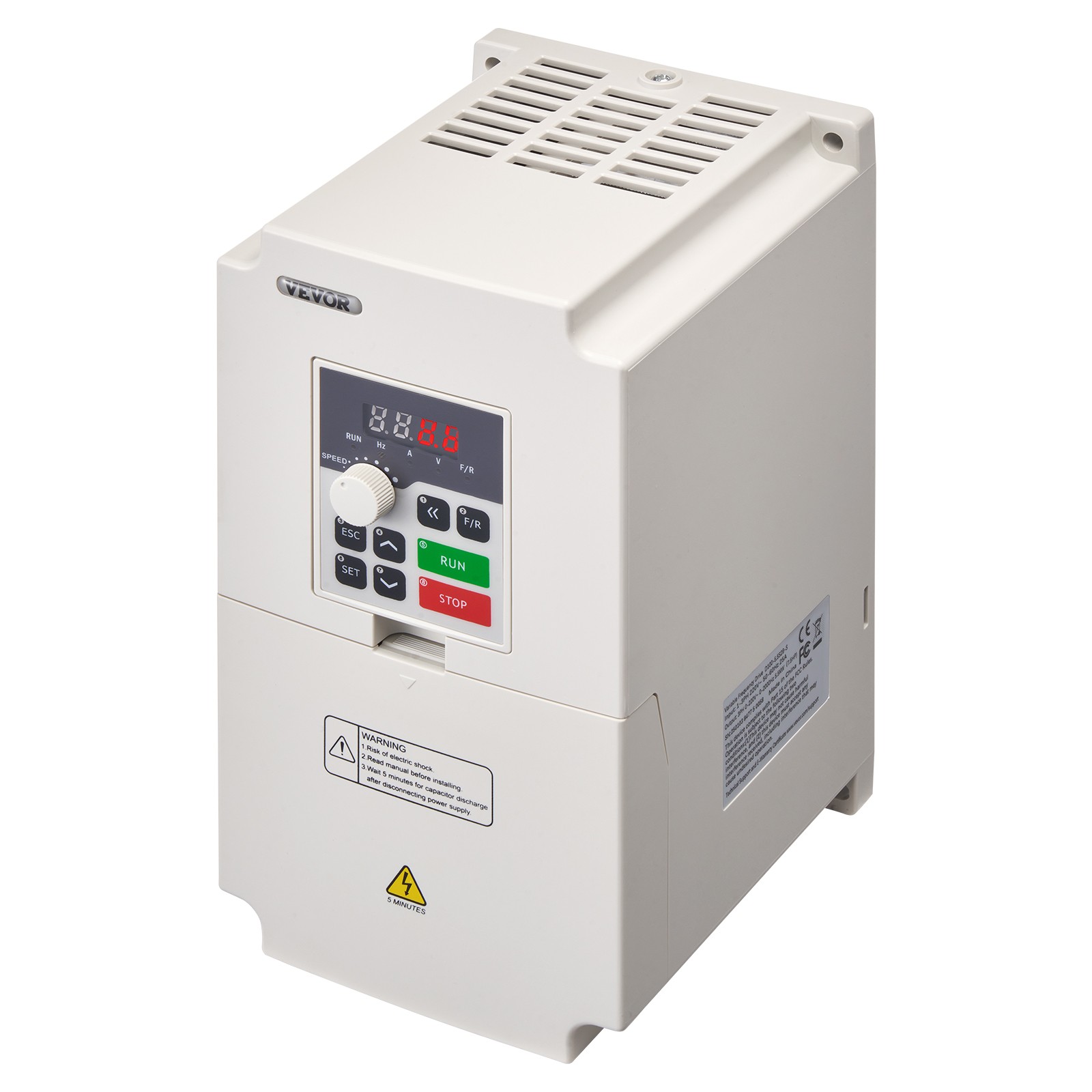 VEVOR 4KW 220V 5HP RS485 Variable Frequency Drive Converter VFD Inverter+Cable