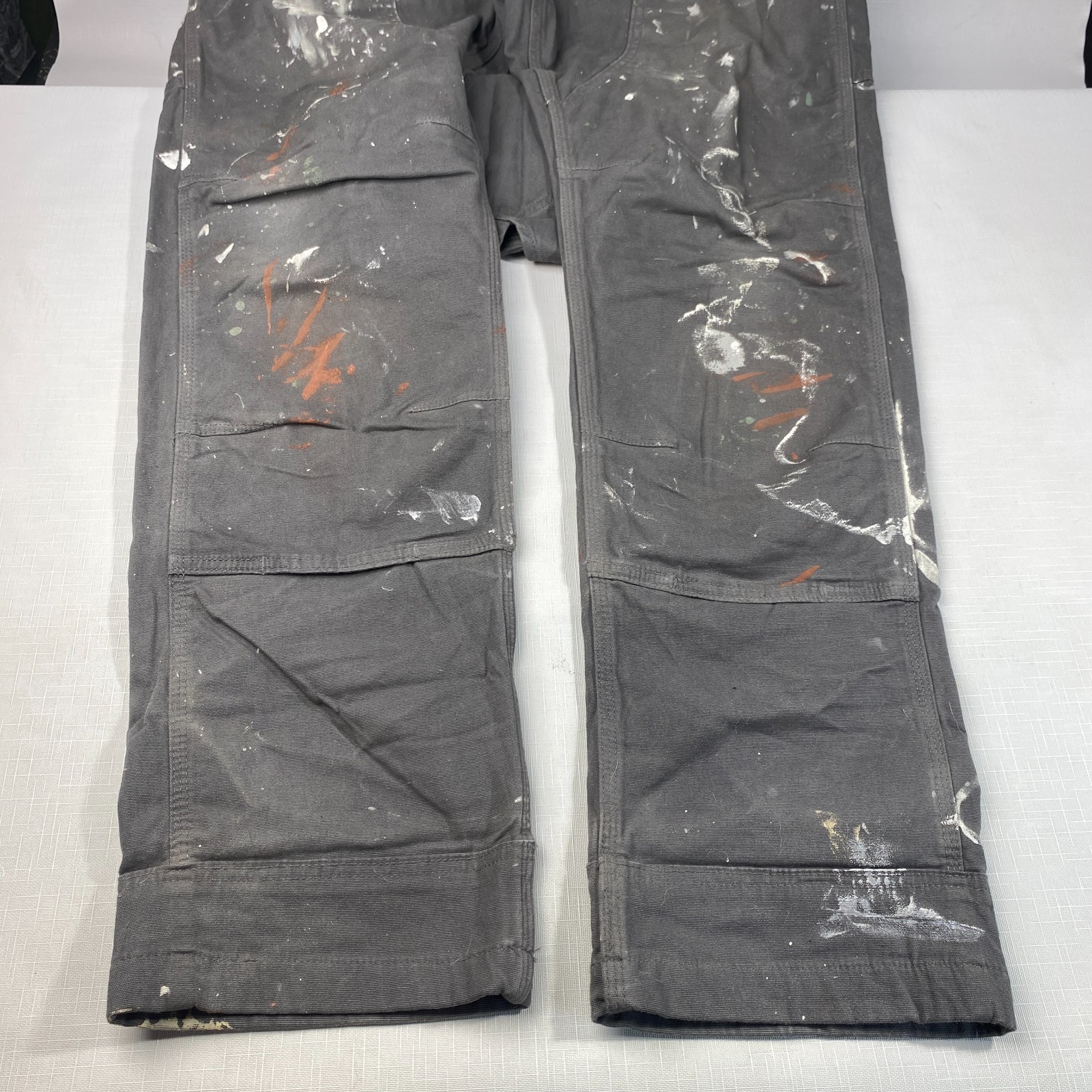 Carhartt Rugged Flex Relaxed Fit Canvas Bib Overall DISTRESSED! 102987 32×34