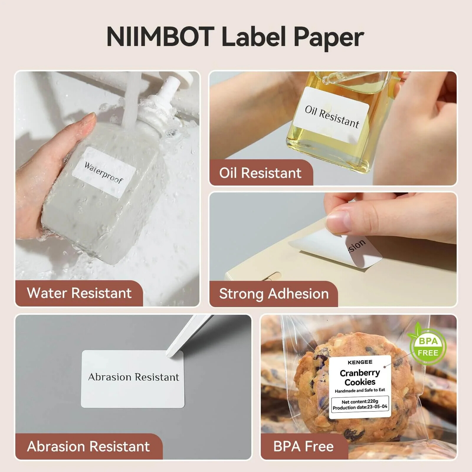 NIIMBOT B1 Label Maker Machine with Tape Portable Bluetooth Thermal Printer SL