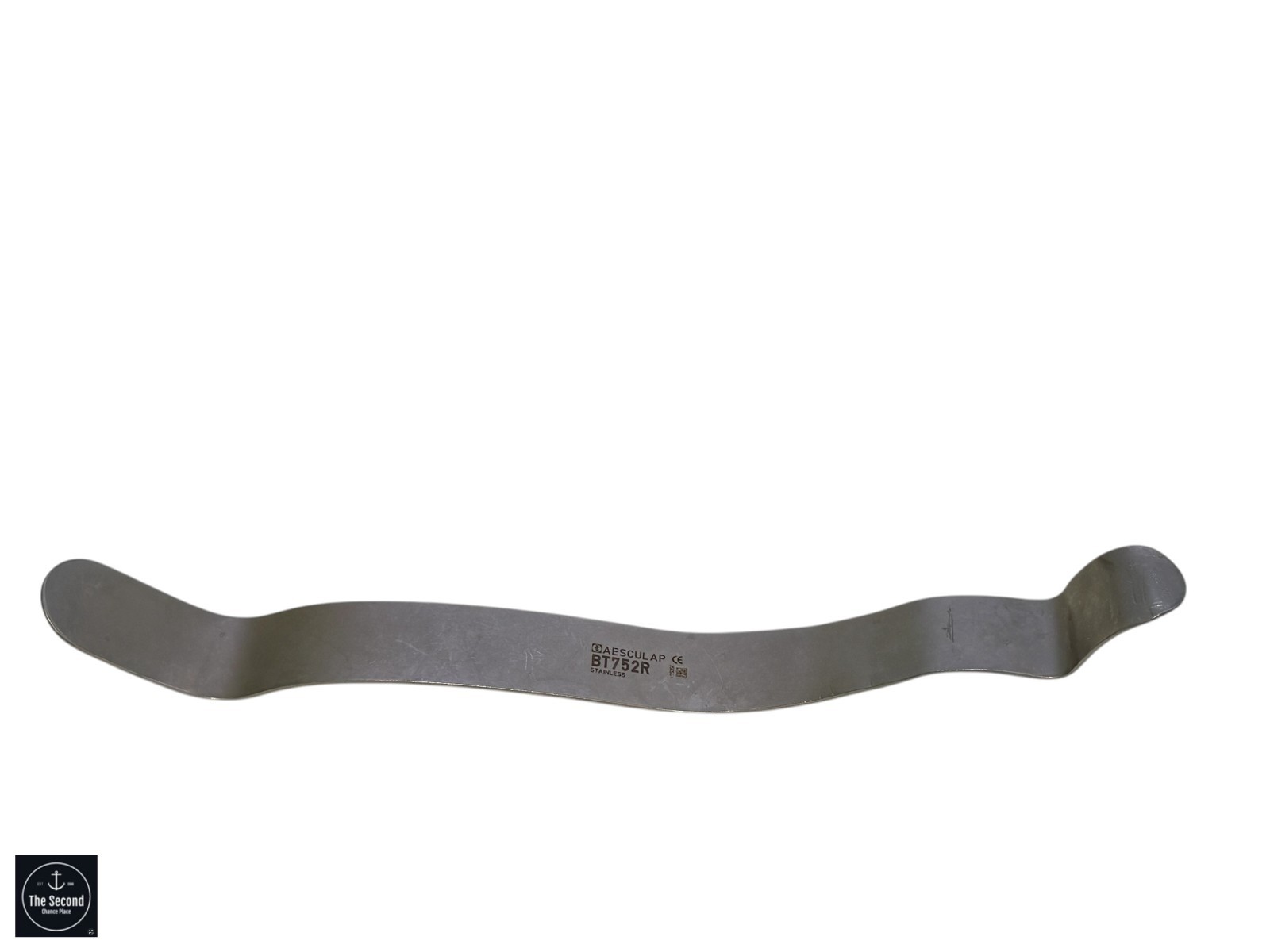 Aesculap BT752R Abdominal Intestinal Spatula 7 7/8″ Stainless 17mm Surgical