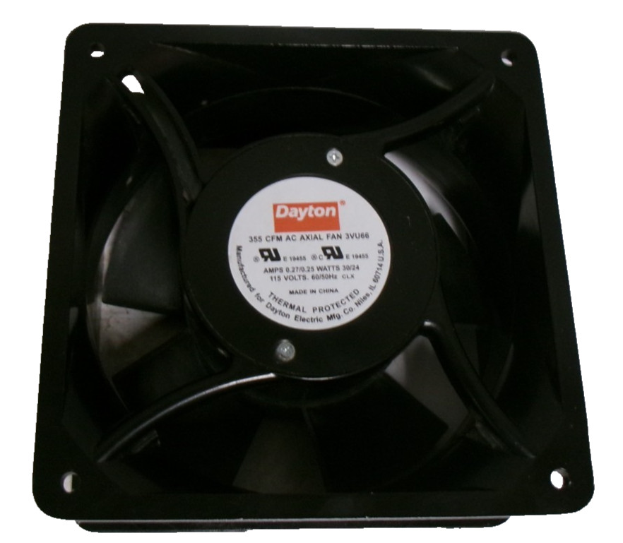 new old stock Dayton Axial Fan. 355 CFM AMPS 0.27/0.25watts 30/2 115 VOLTS. 60Hz