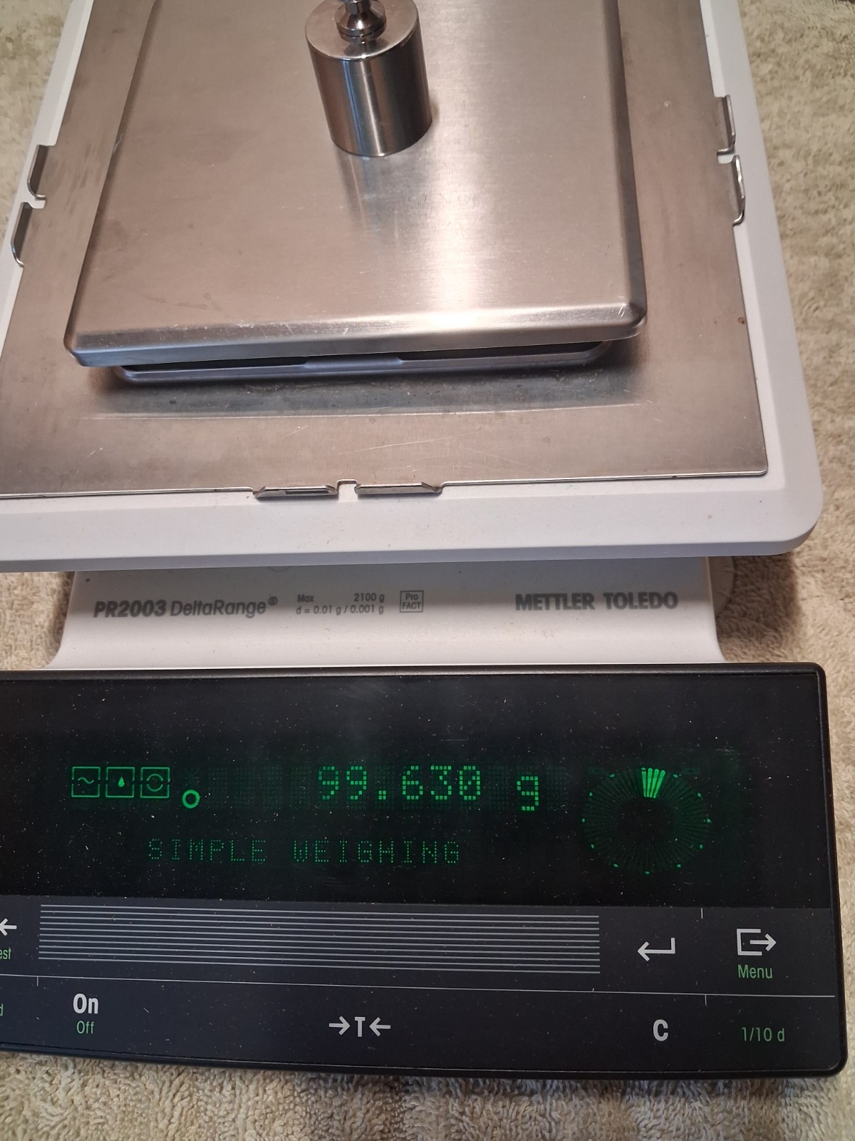 Mettler PR2003DR Deltarange Electronic Balance 2.1kg x0.01/0.001g