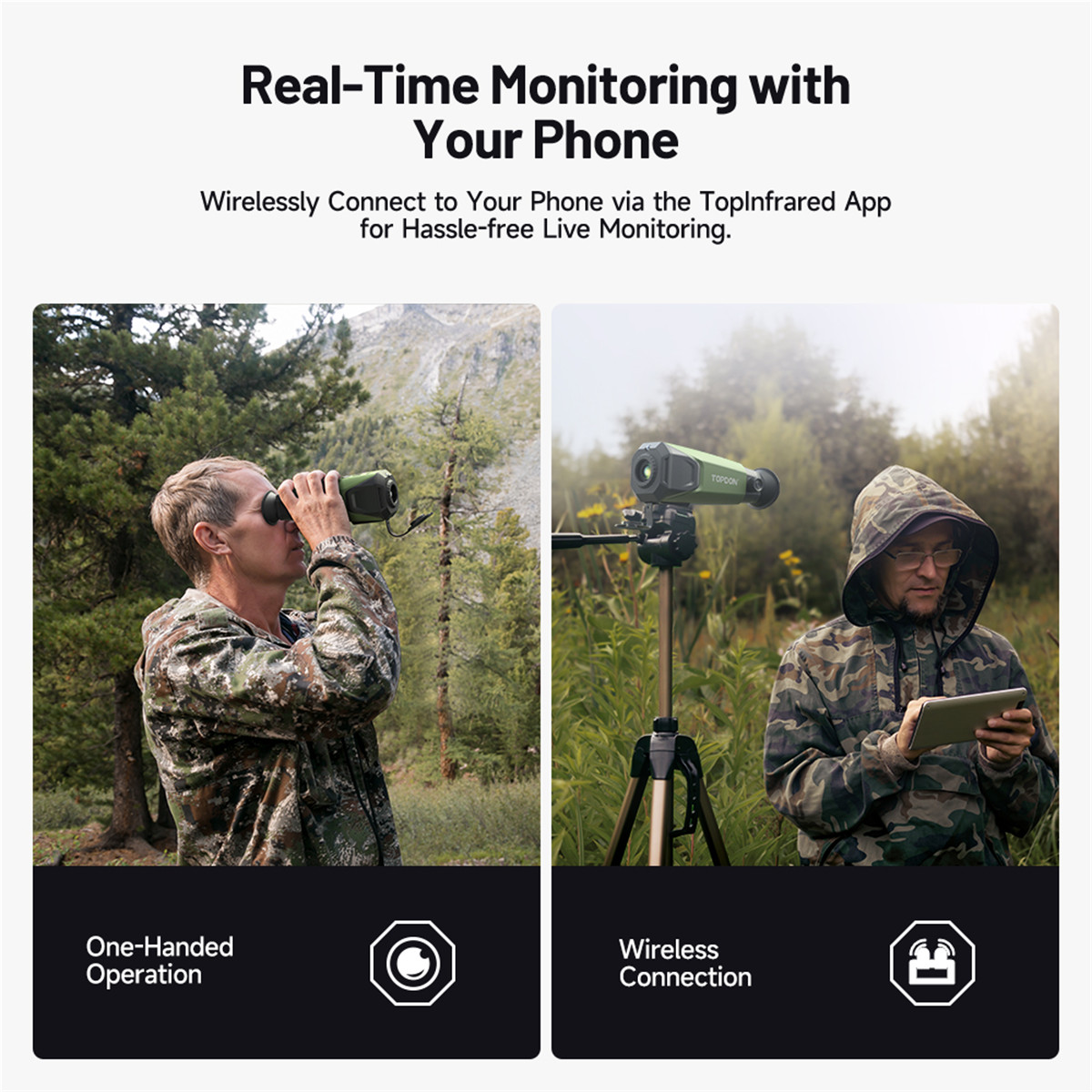 2025 Topdon TS004 Thermal Monocular Camera 1x/2x/4x/8x Manual focus