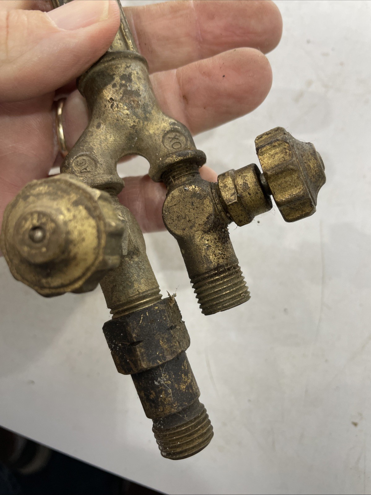 Lot Of 2 Cutting Torch-USED 18” Long And 17” Unknown Brand Old Well Made Parts