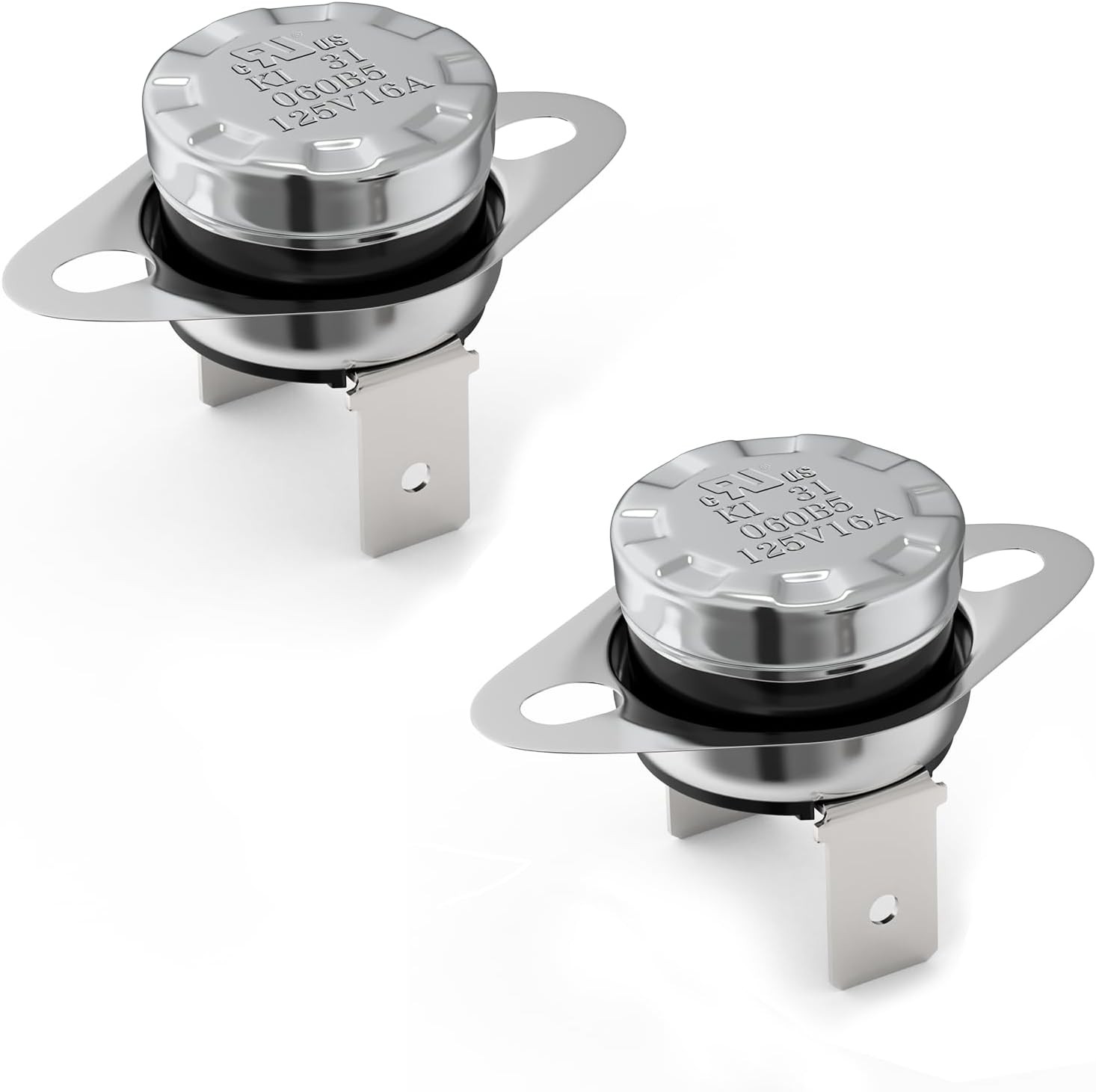 UL CUL KSD301 Thermostat Thermal Switch 125V 16A 60C 140F Size: 60°C/140°F -M