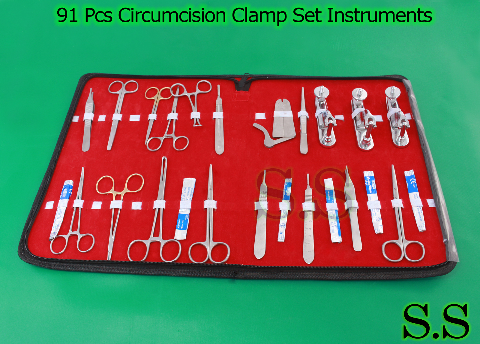 Set of 91 Pcs Circumcision Clamp Set Instruments Surgical Urology Surgery DS-904