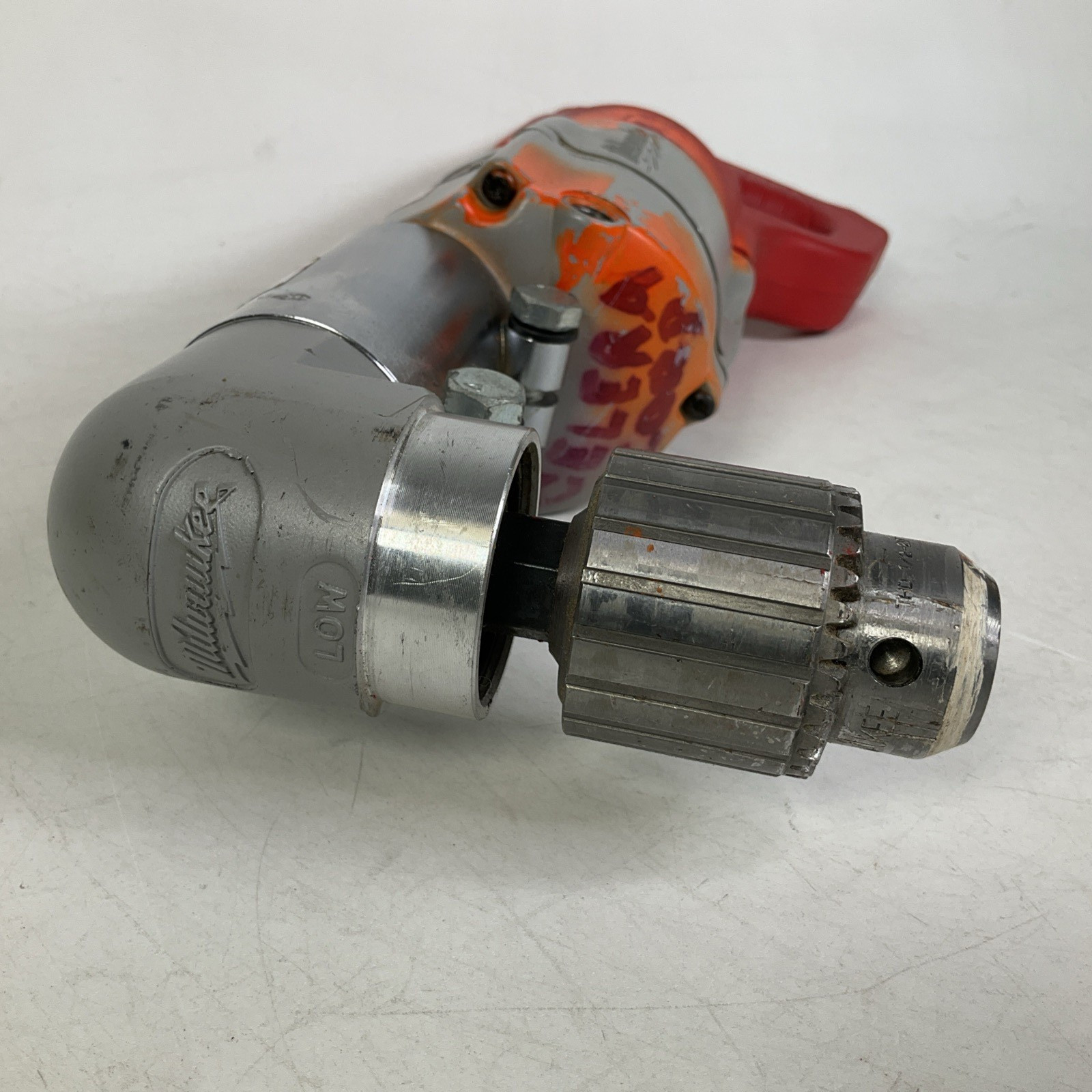 Milwaukee 1/2″ Drill 48-06-2871 With Right Angle Drive 1107-1 With Metal Case