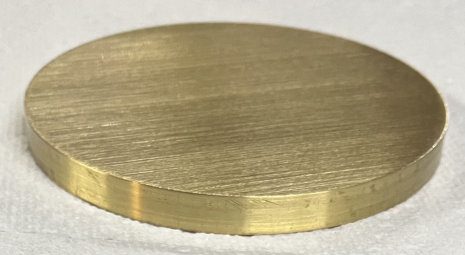 1-5/8” BRASS DISC 1/4” LONG 🇺🇸1.625” ROUND BAR 🇺🇸360 BRASS ROD MADE IN USA!!