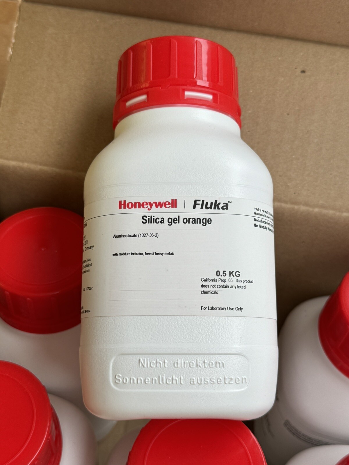 Honeywell FLUKA Silica Gel Orange 6 0.5 KG Bottles 13767-500G