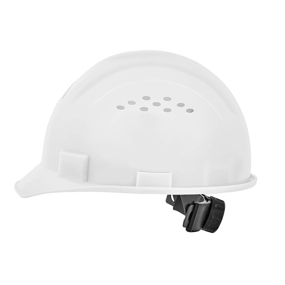 Advantage Front Brim Hard Hat, Vented, 4-pt. Ratchet Suspension, White, 20220