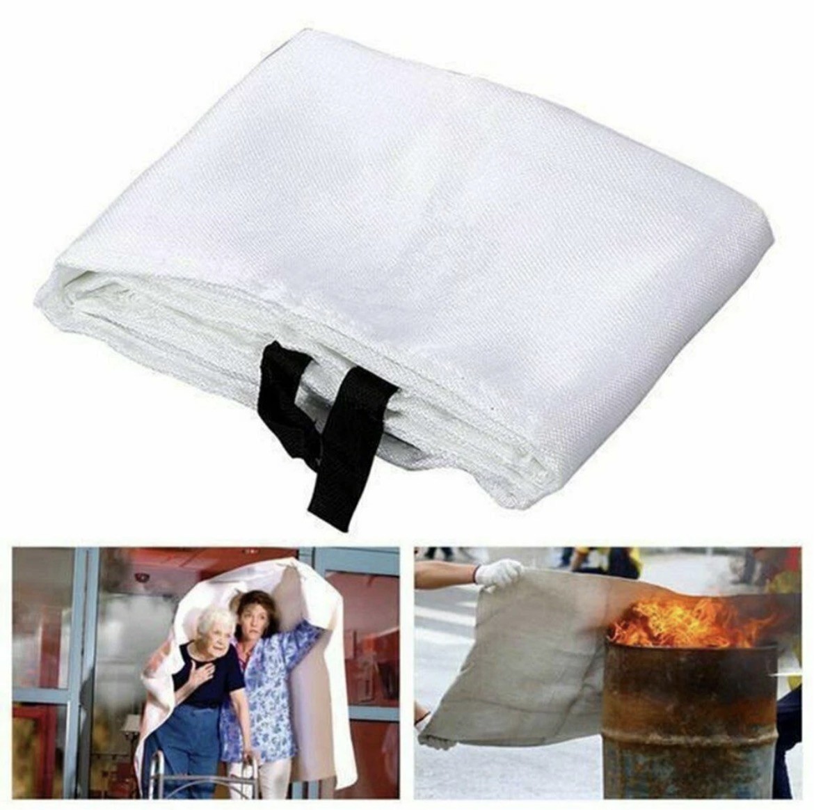 4 PACK FIRE BLANKET Fiberglass Hero 40»x40» Emergency Home US *FREE SHIPPING*