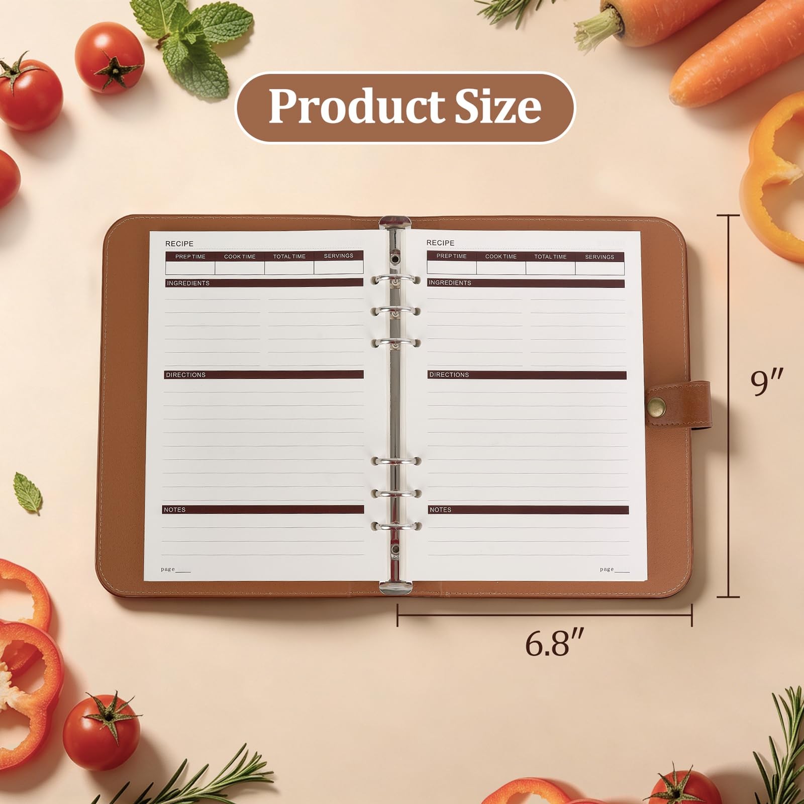 Blank Recipe Book Binder to Write in Your Own Recipes, Leather Family Recipe …