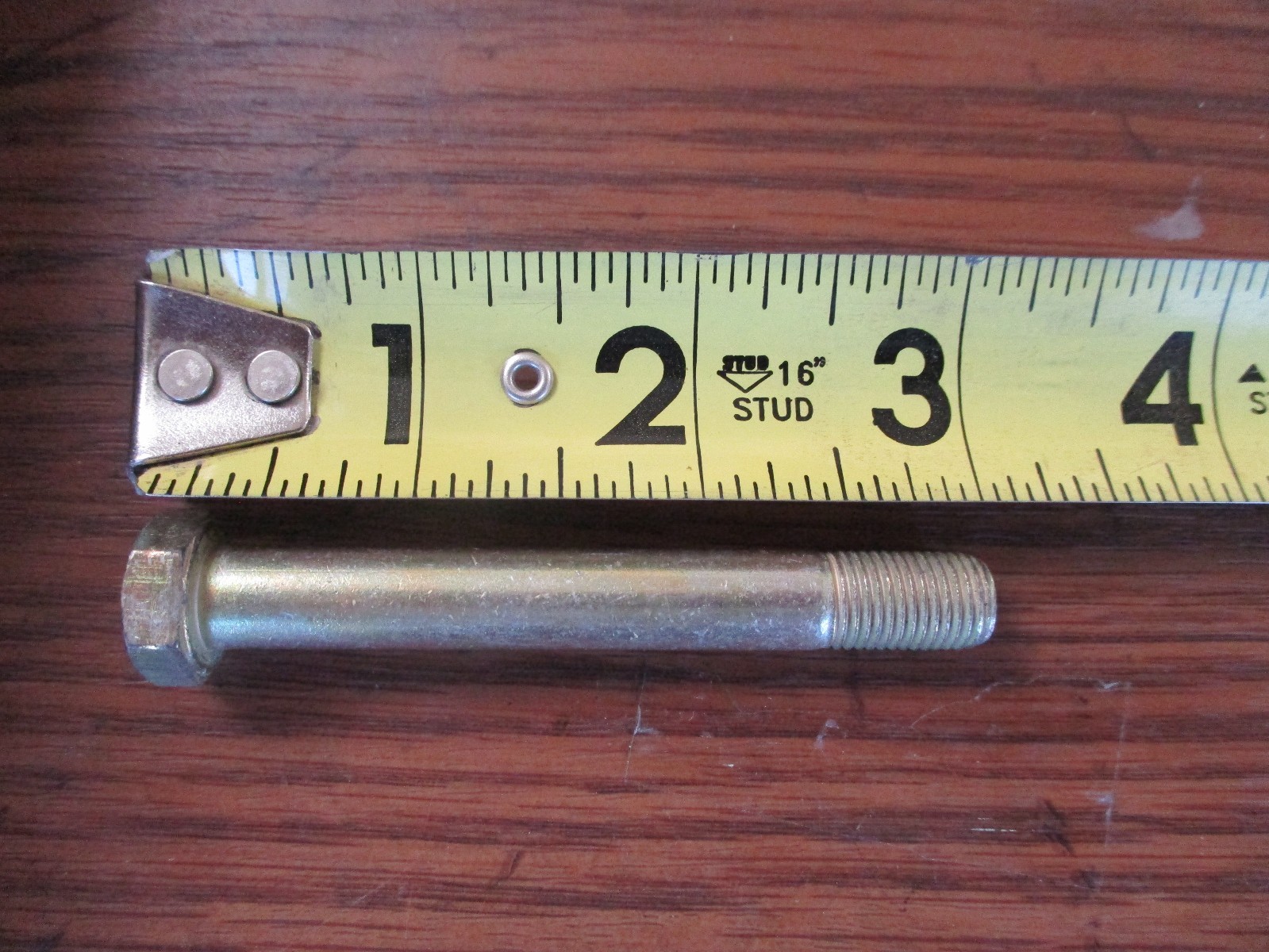 AN6-26A Hex Bolt 3/8-24 x 2-13/16″ Plated Steel – Lot of 6