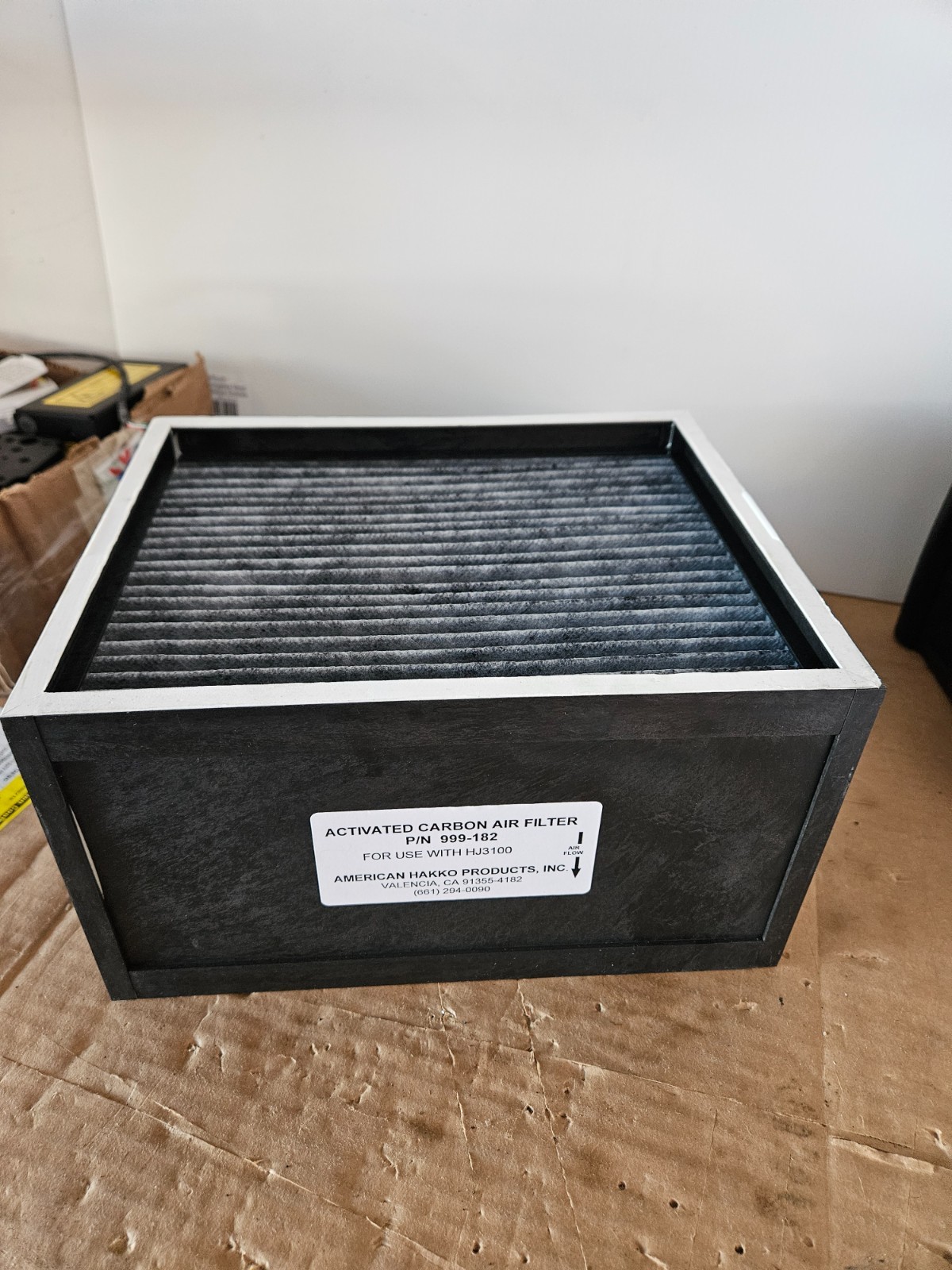 American Hakko 999-182 Activated Carbon Air Filter for HJ3100 – Used 2 Hours