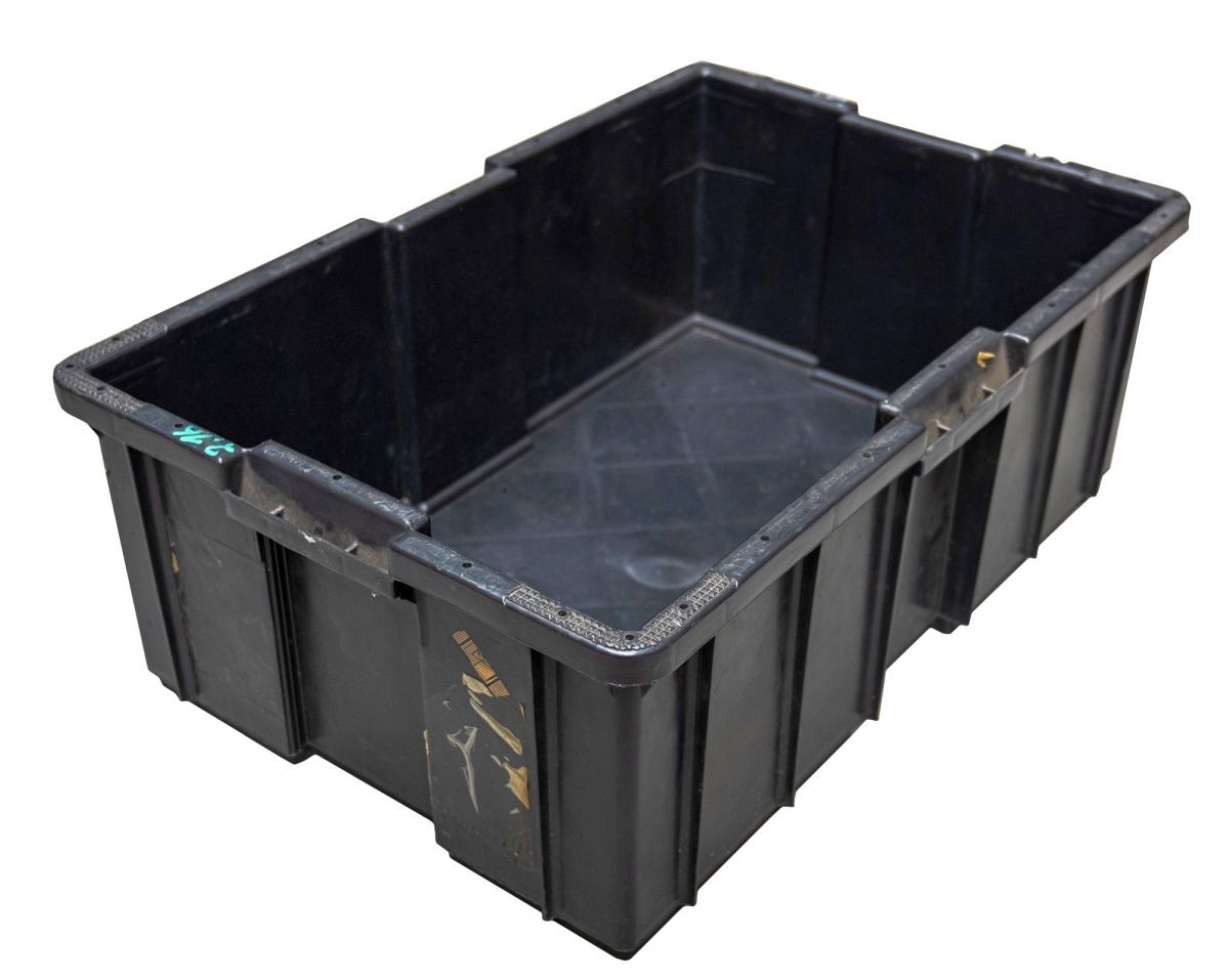 3 x plastic container storage container stacking box 60 x 40 x 22 cm plastic box crate