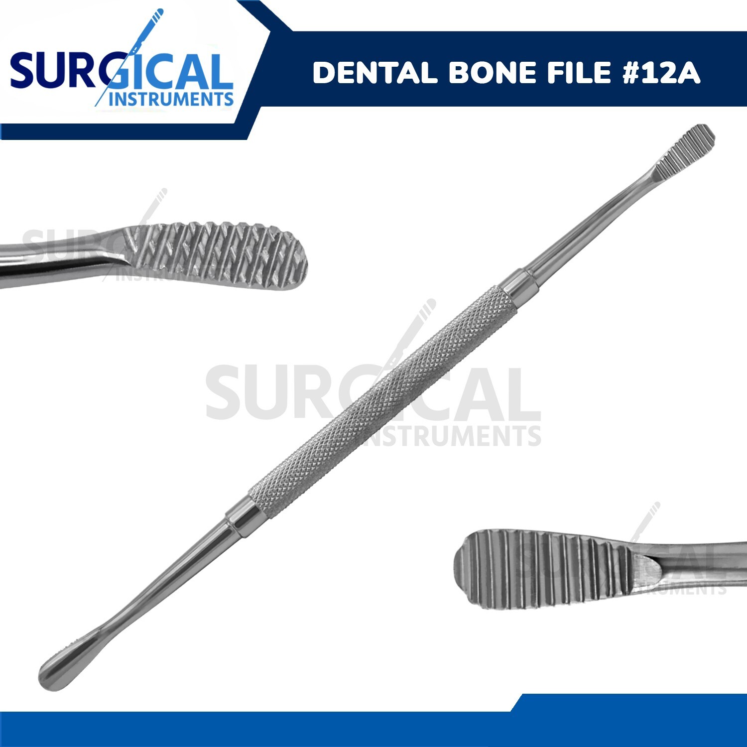 Bone File #12A Medical Surgical Dental Instruments Stainless German Grade