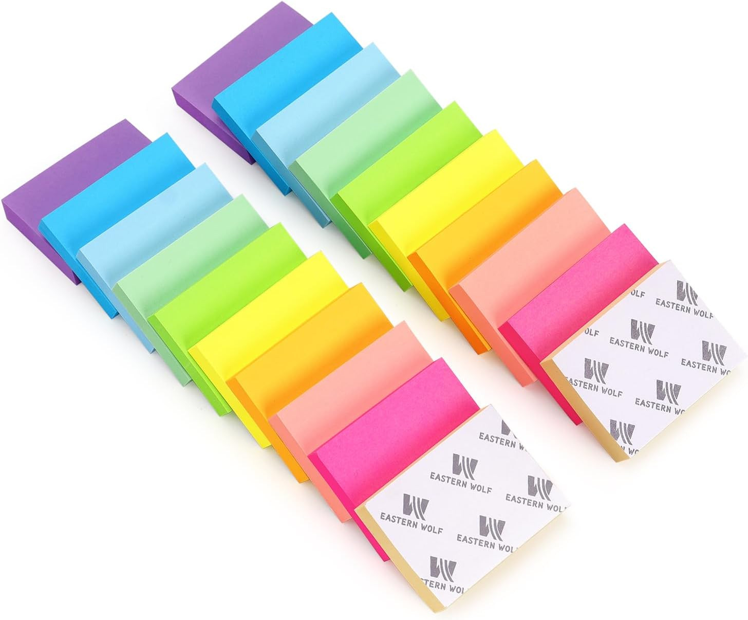 20 Pads Post It Notes 10 Colors 1.5 x 2 Inches Small Post It Notes 100 Sheets